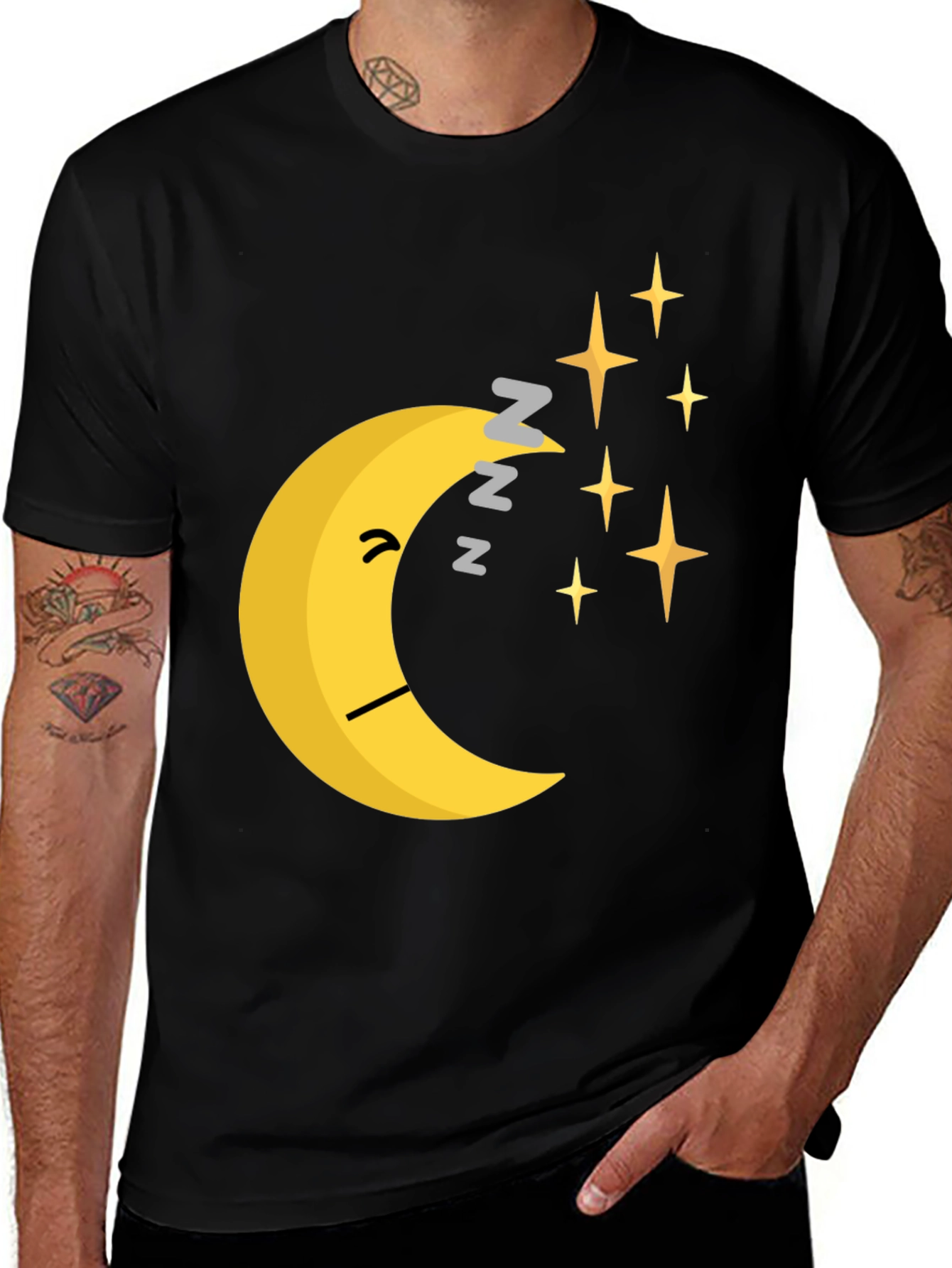 Sleepy Moon Graphic T-Shirt - Cute & Comfy