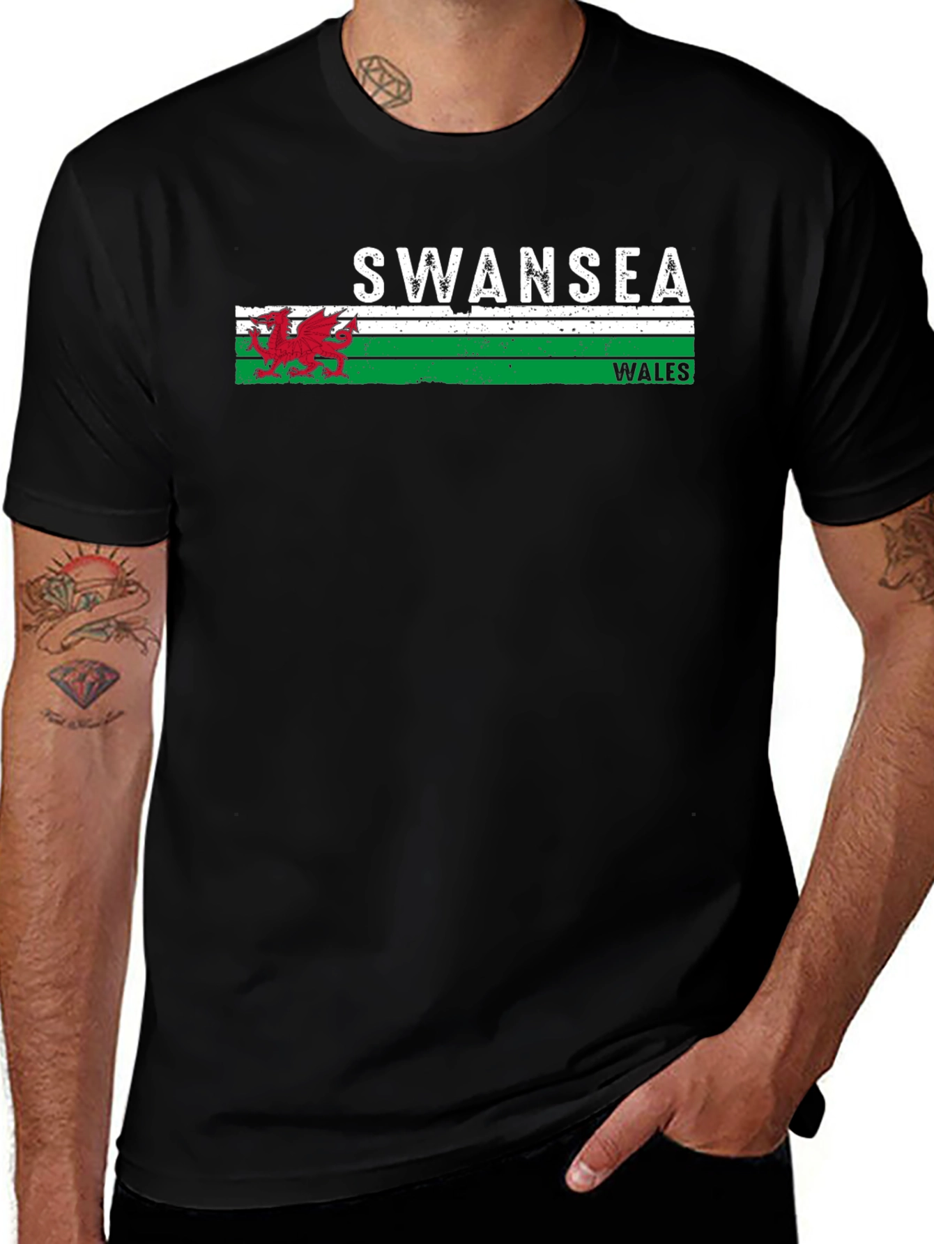 Swansea Wales Graphic T-Shirt