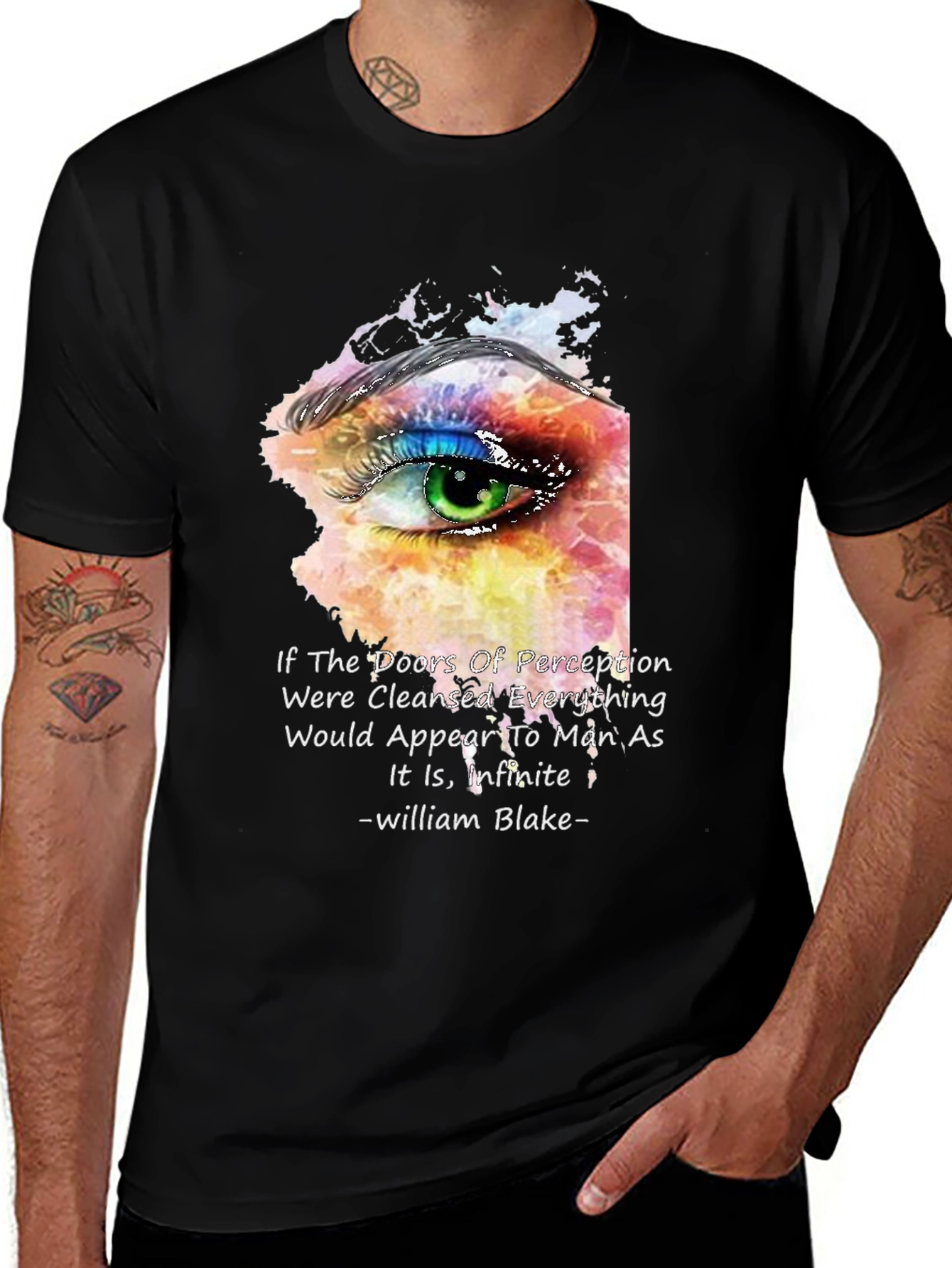 Variant 27 of Perception Eye T-Shirt - William Blake Quote
