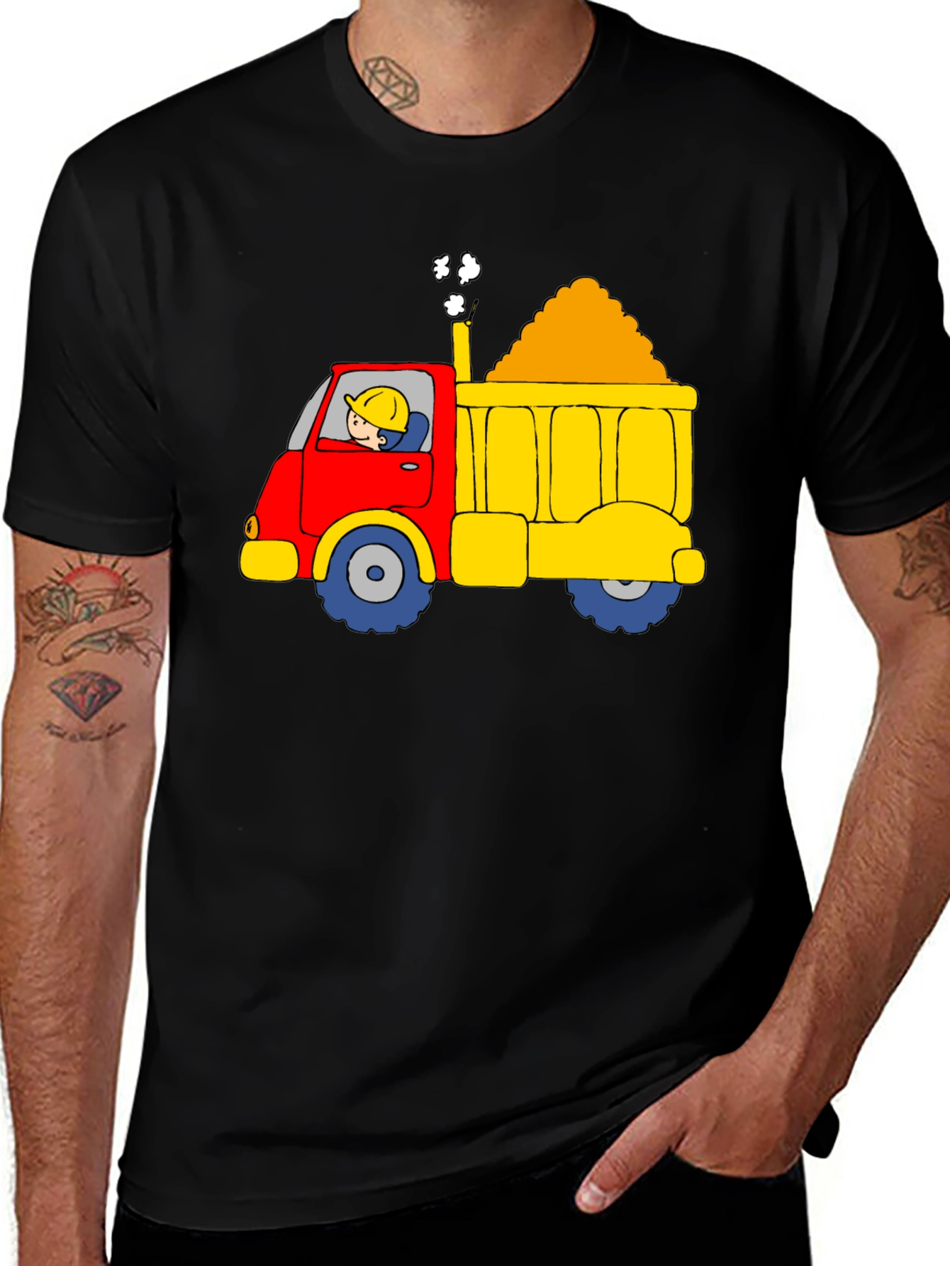 Variant 26 of Cartoon Dump Truck T-Shirt