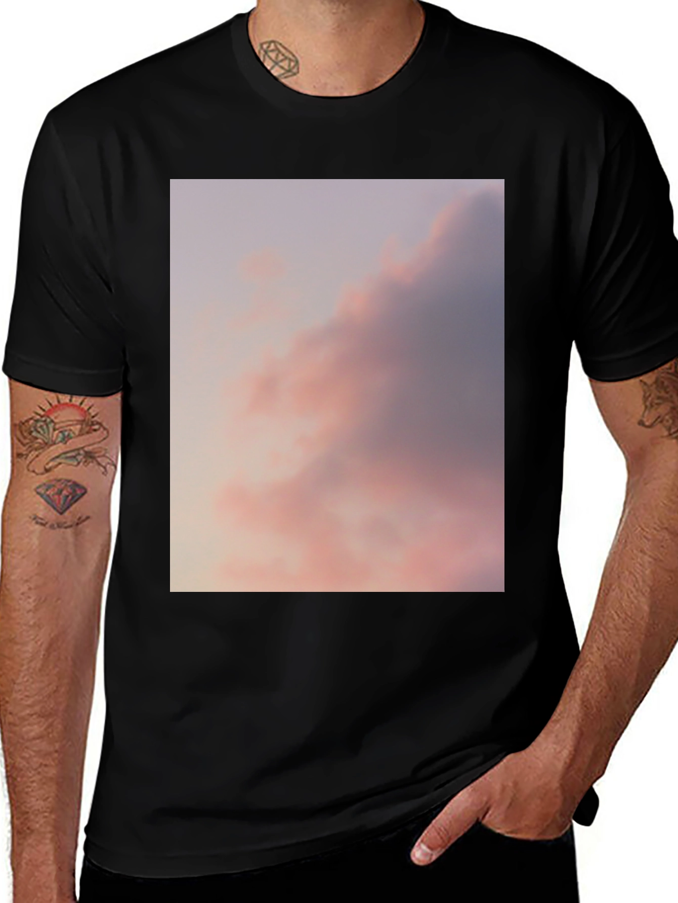 Variant 26 of Sky Cloud Graphic Tee - Soft & Stylish