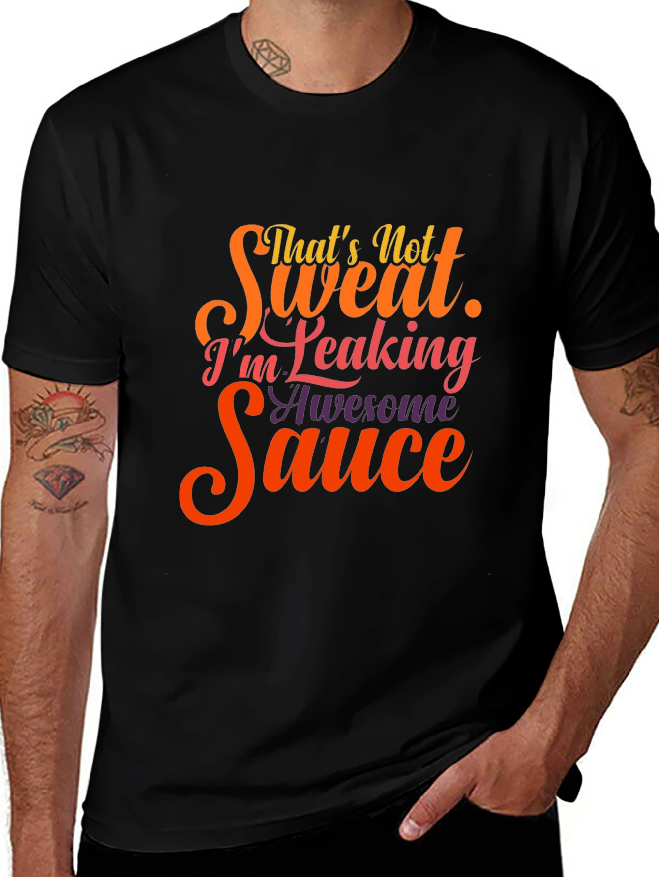 Variant 12 of Funny Leaking Awesome Sauce T-Shirt