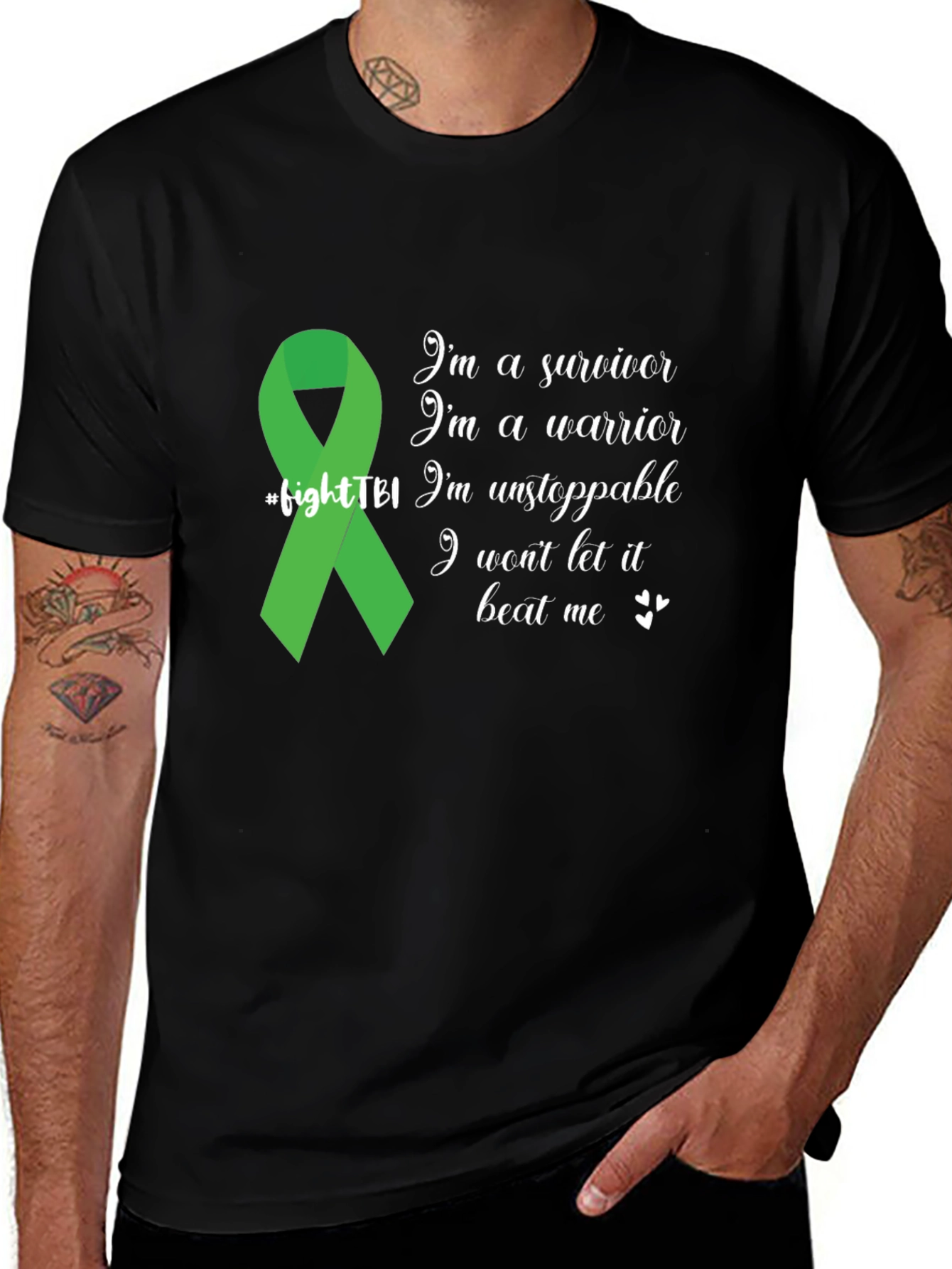 TBI Awareness Tee: Survivor, Warrior, Unstoppable