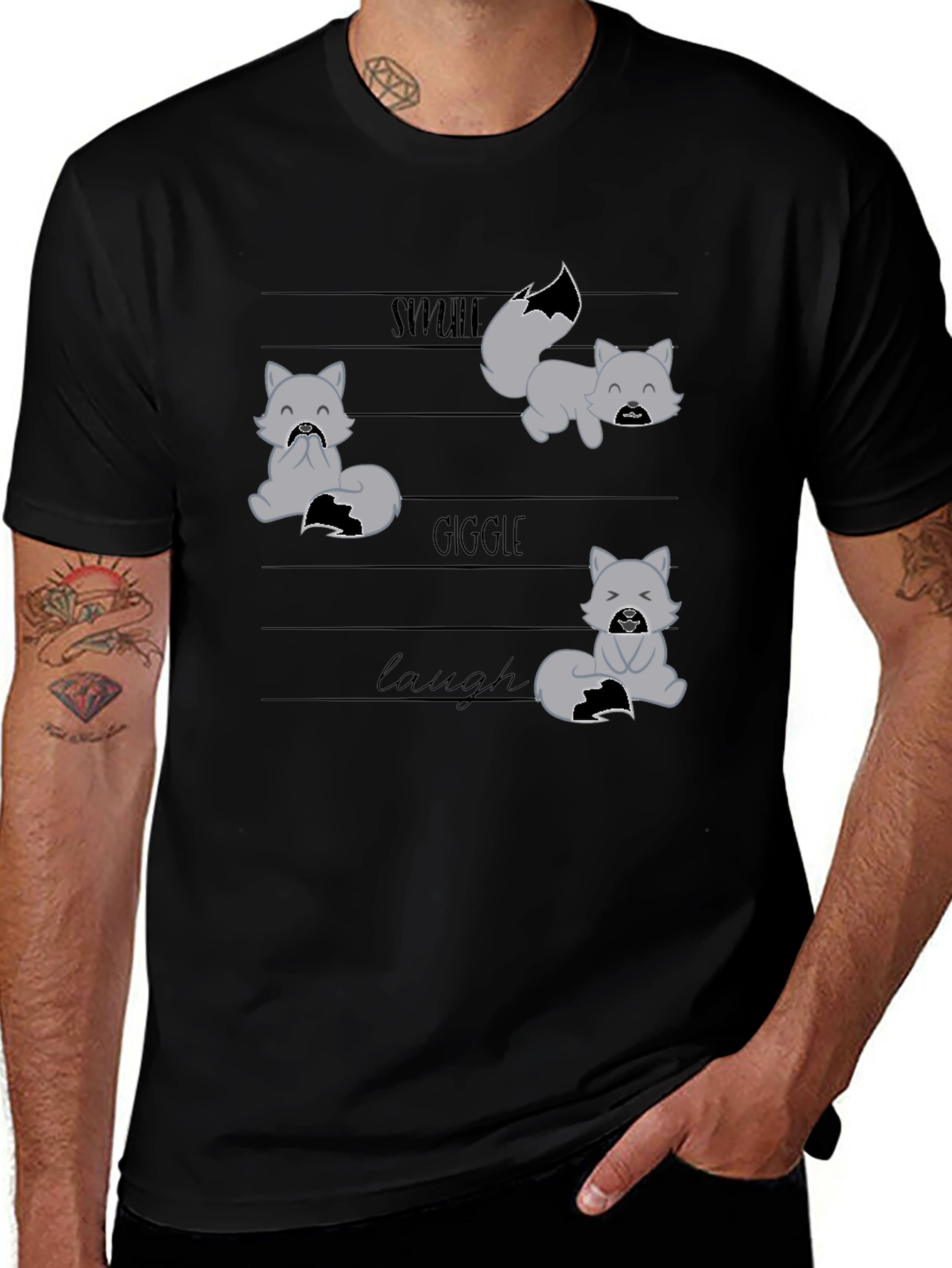 Smile Giggle Laugh Cat T-Shirt