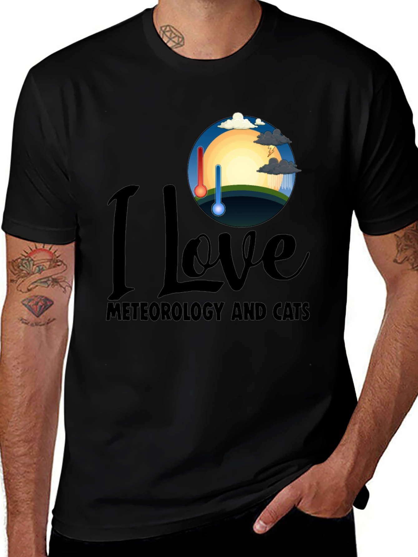 Variant 13 of I Love Meteorology T-Shirt