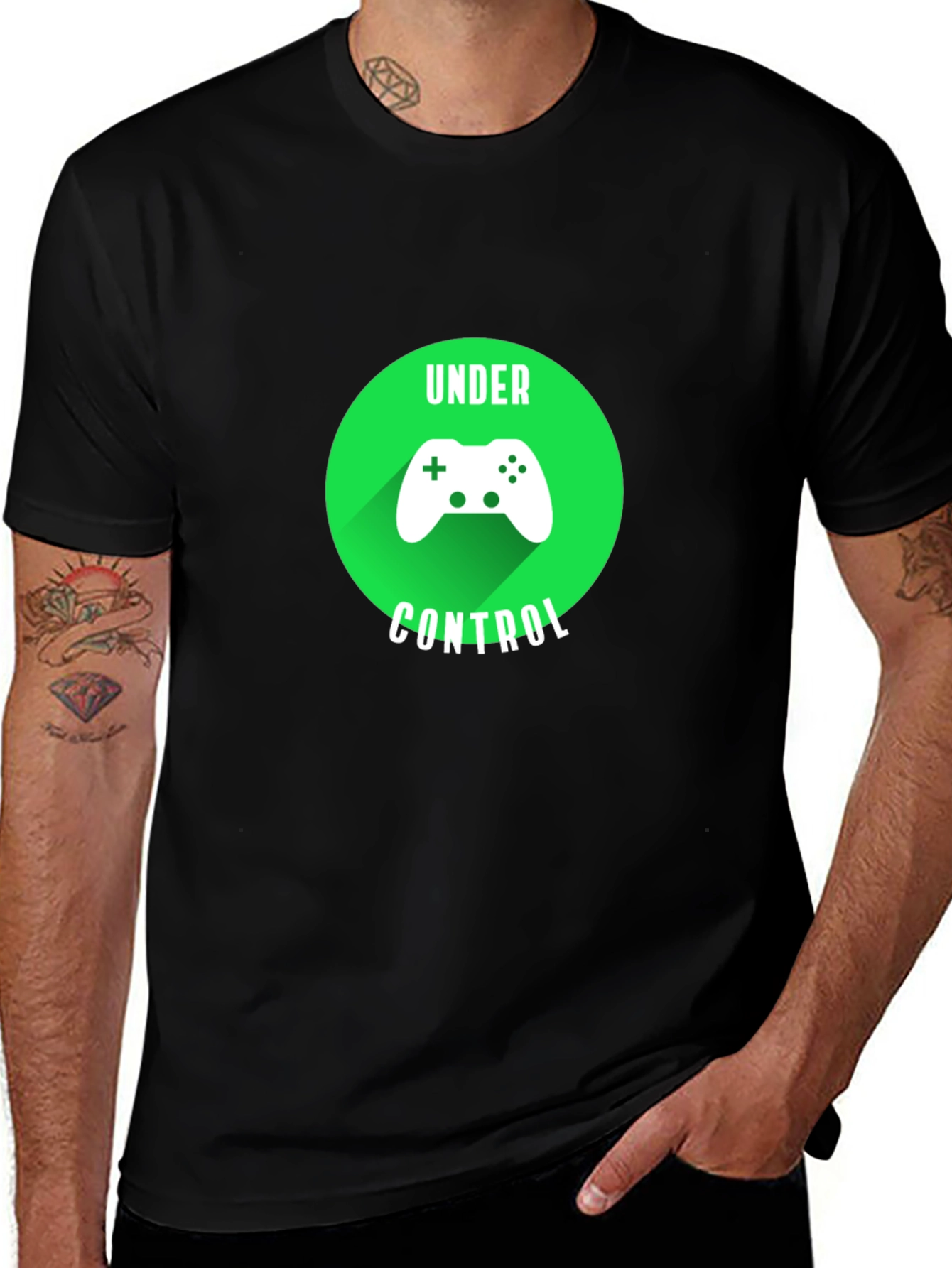 Variant 14 of Under Control Gaming T-Shirt - Black