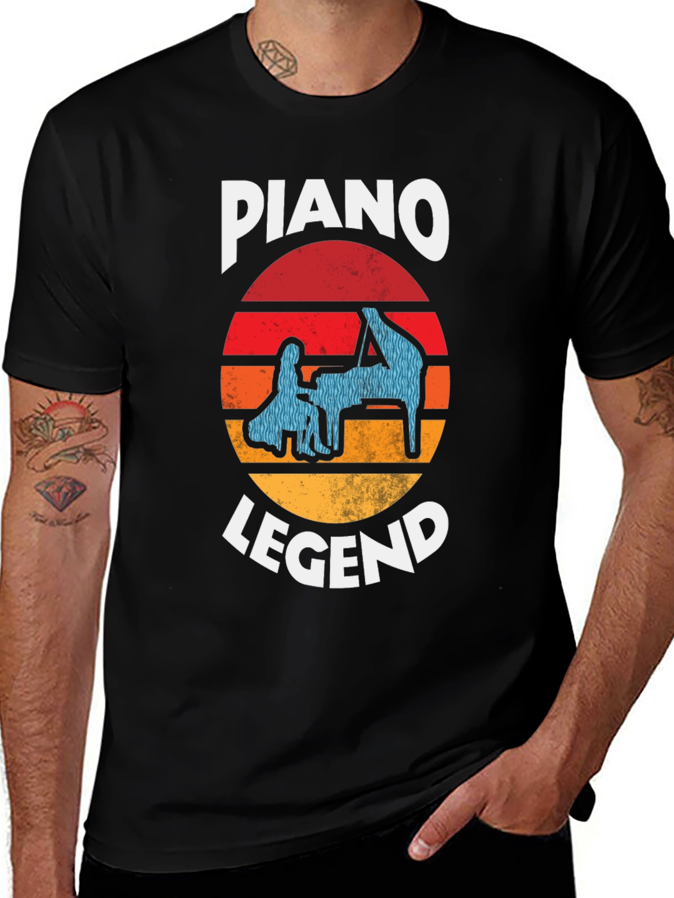 Variant 5 of Piano Legend Graphic T-Shirt 