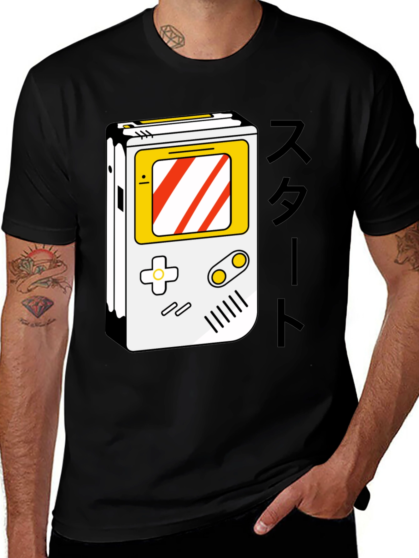 Variant 2 of Retro Gaming T-Shirt - Classic Handheld Design