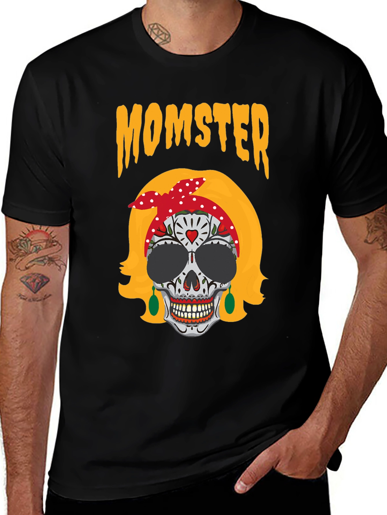 Momster Sugar Skull T-Shirt - Halloween
