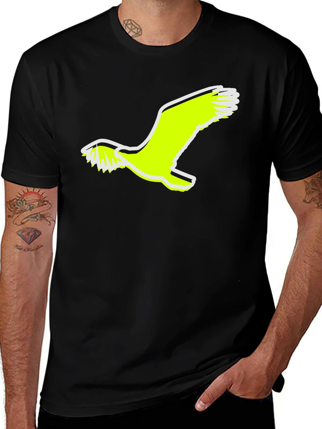 Variant 24 of Men's Black Eagle Graphic Tee