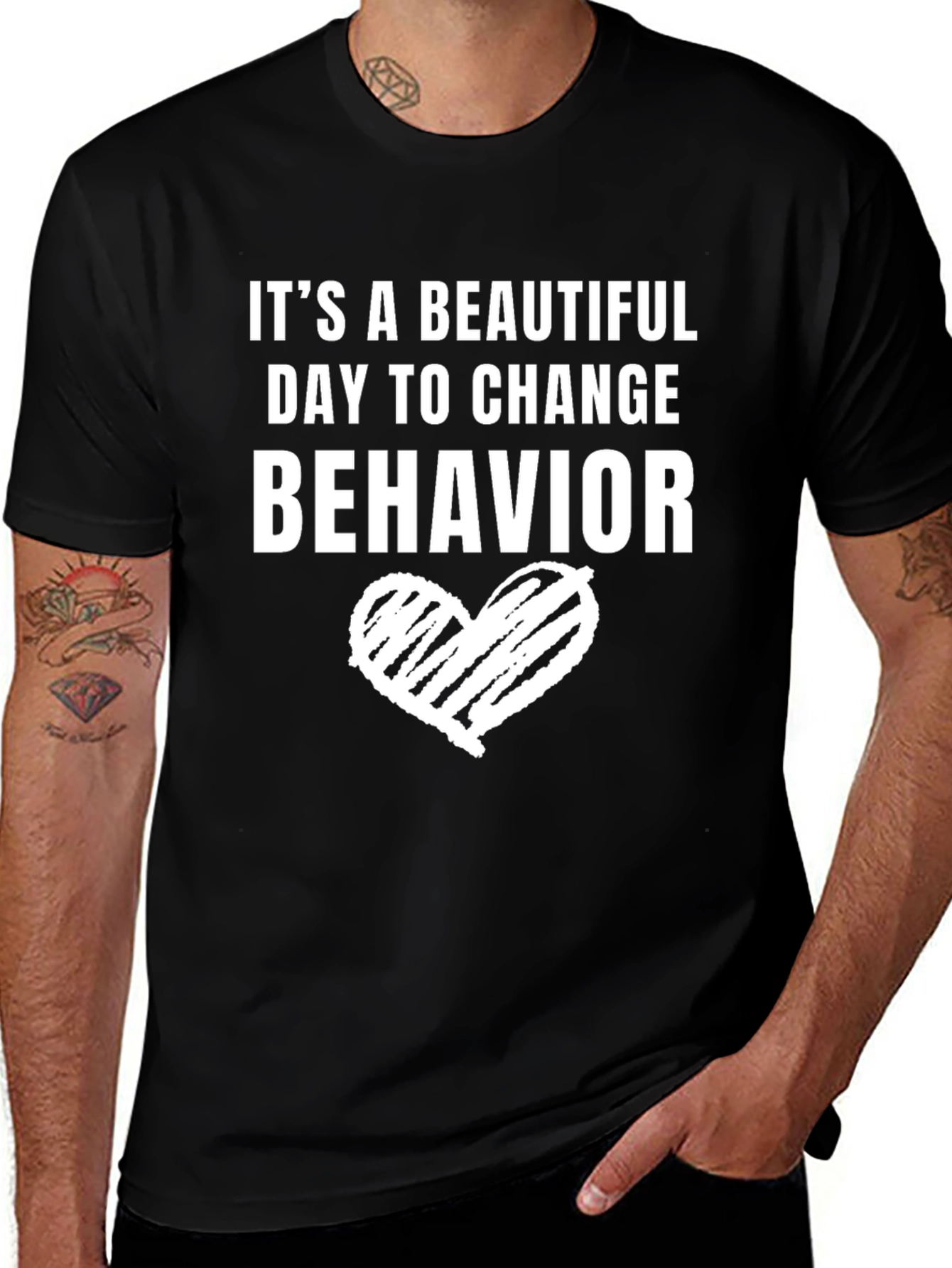 Variant 19 of Beautiful Day to Change Behavior Graphic Tee