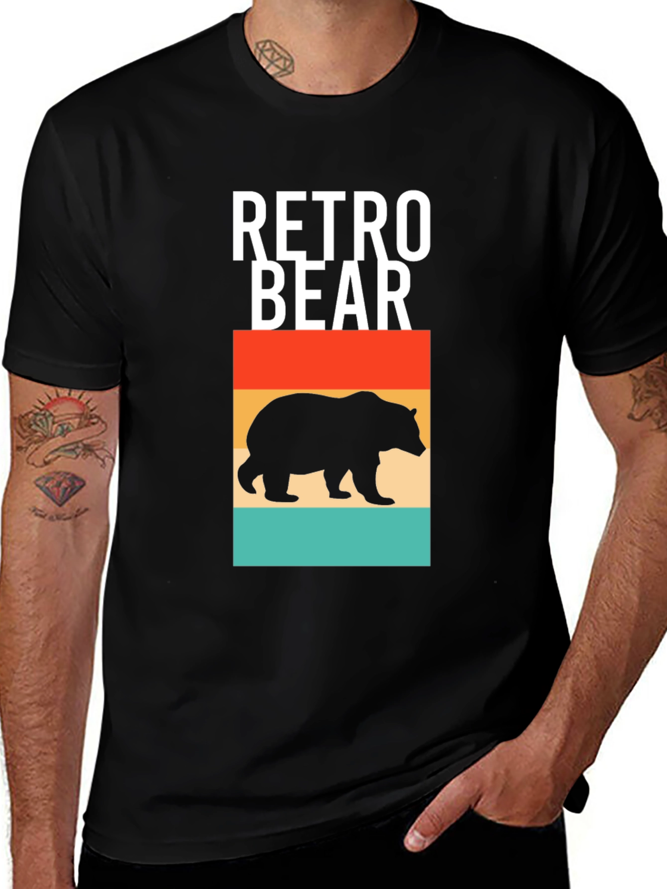Variant 17 of Retro Bear Graphic T-Shirt