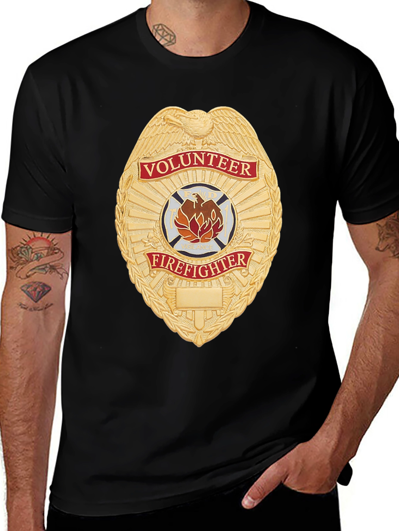 Variant 6 of Volunteer Firefighter T-Shirt