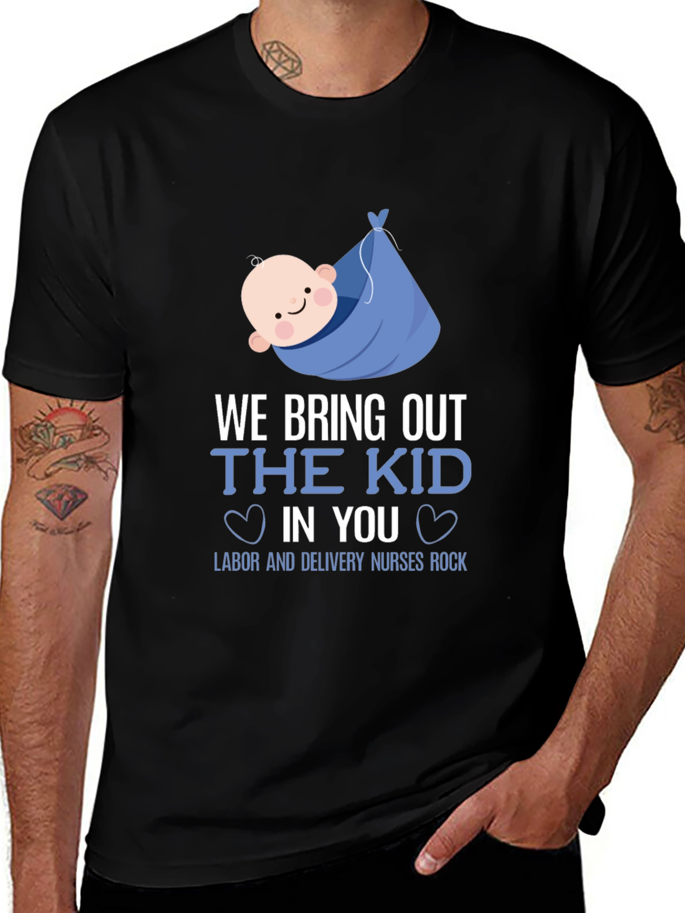 Labor and Delivery Nurse T-Shirt - "We Bring Out The Kid"