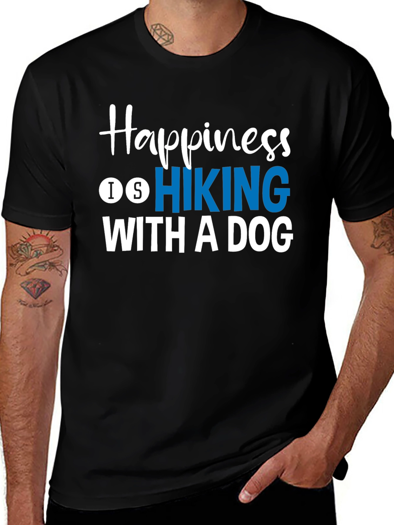 Variant 12 of Happiness Is Hiking With A Dog T-Shirt