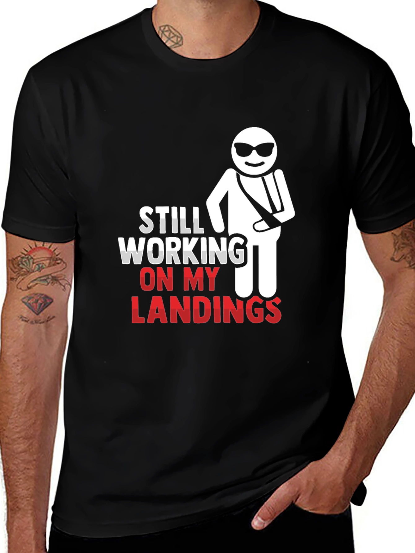 Variant 5 of Still Working on My Landings T-Shirt