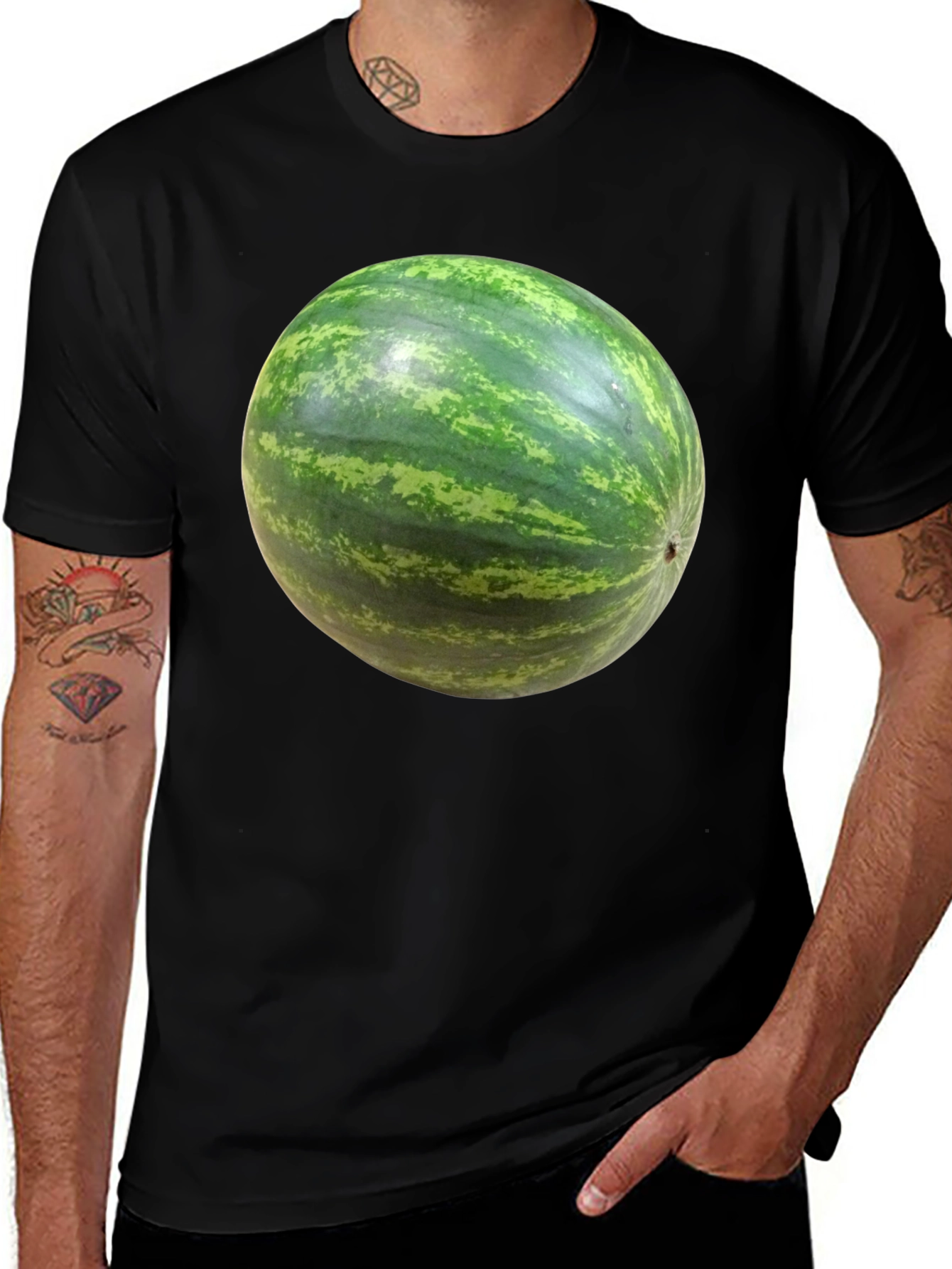 Variant 26 of Watermelon Graphic T-Shirt - Novelty Fruit Tee