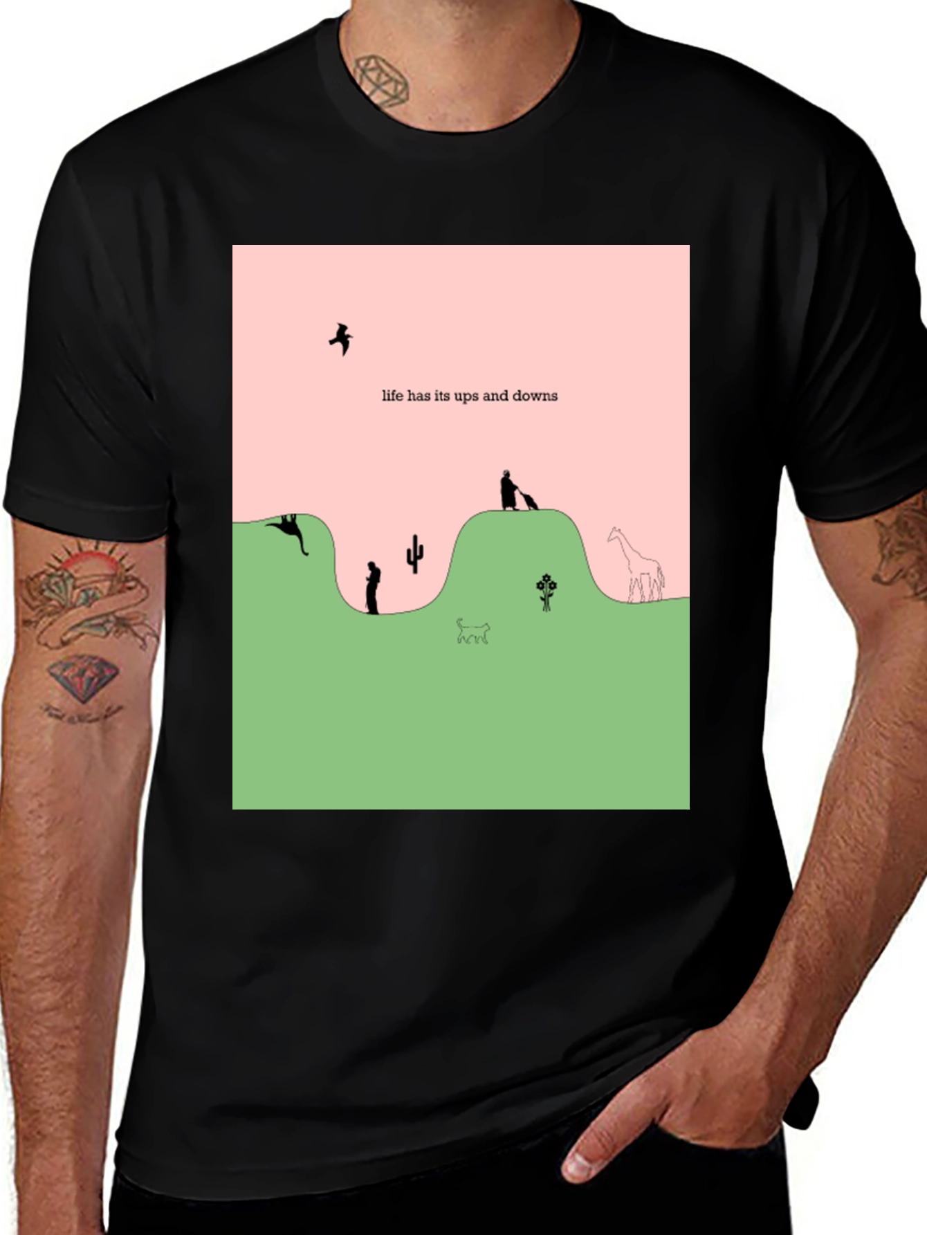 Variant 13 of Life Ups & Downs Graphic T-Shirt