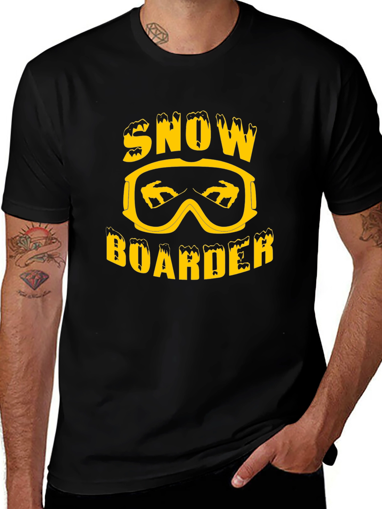 Variant 4 of Snowboarder Graphic T-Shirt