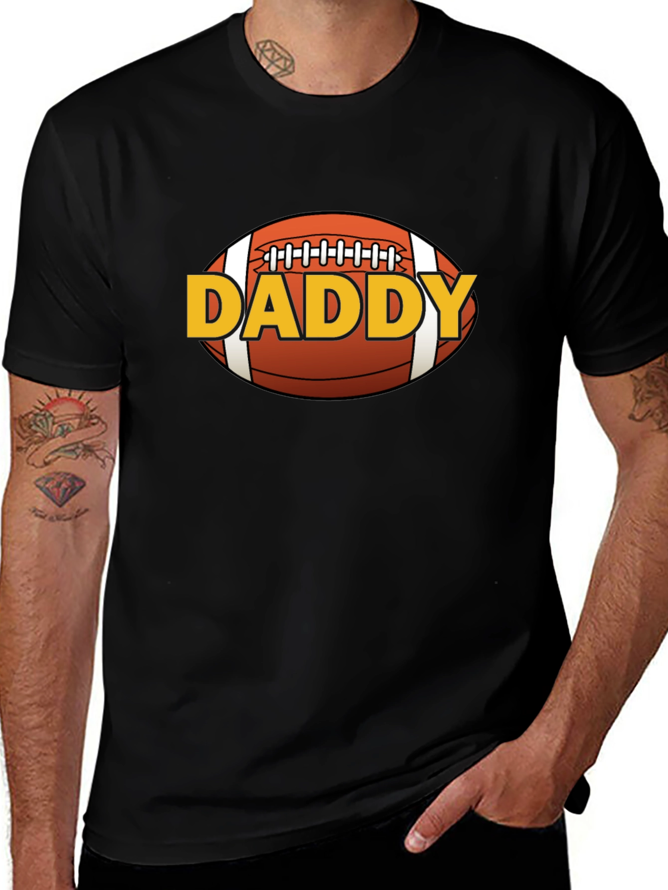 Variant 7 of Daddy Football T-Shirt - Perfect for Game Day!