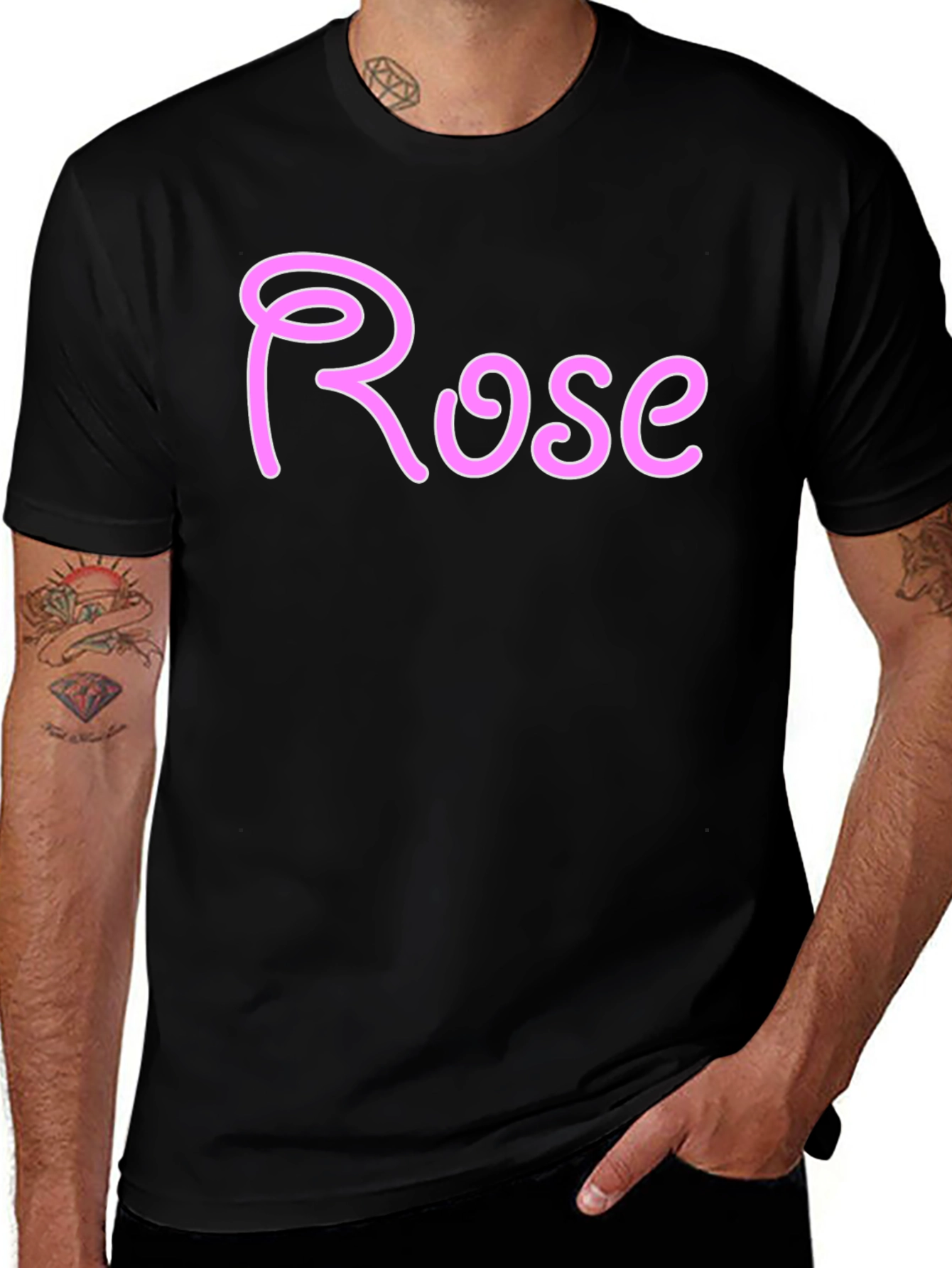 Variant 13 of Rose Graphic T-Shirt - Casual Wear