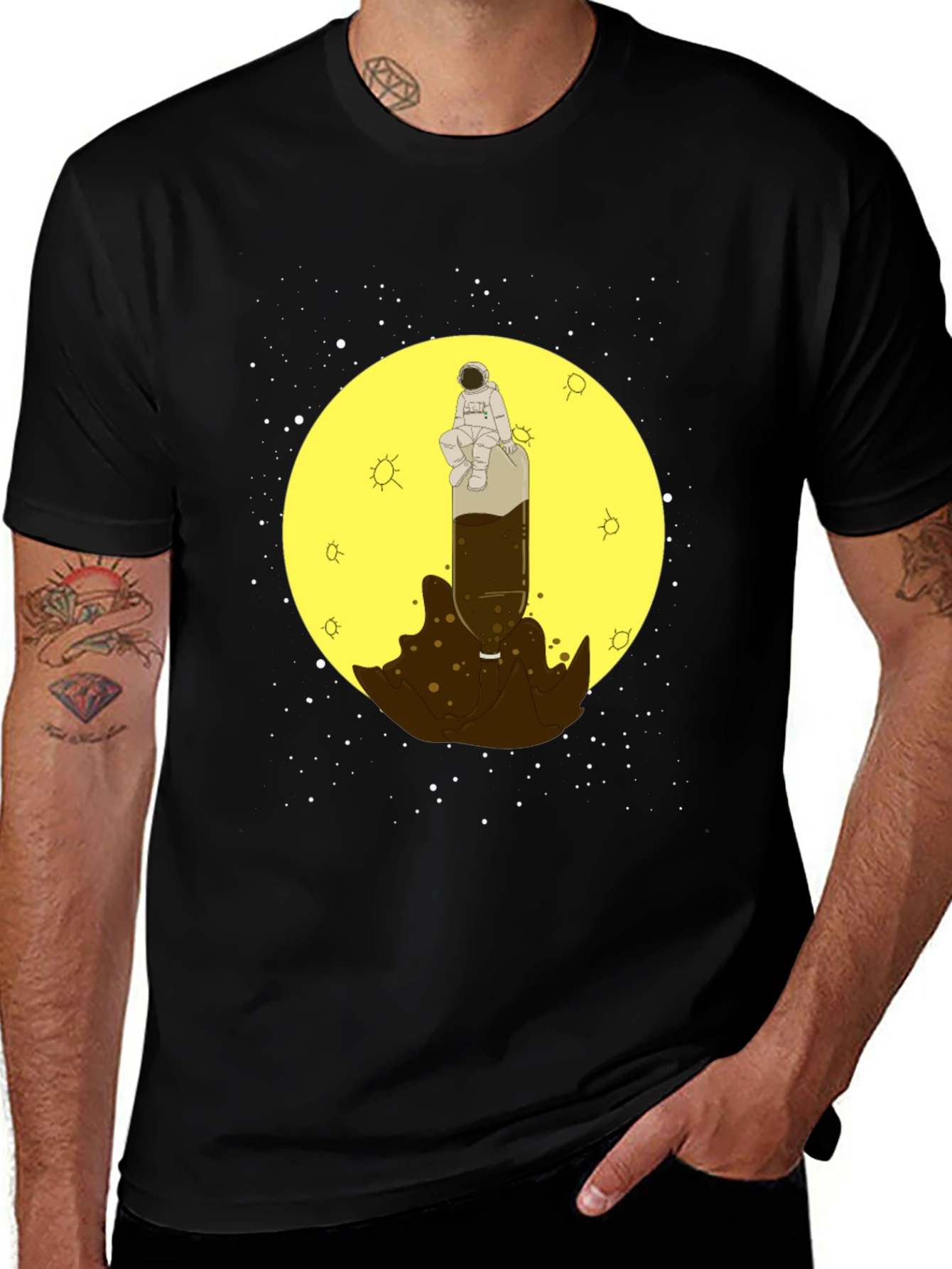 Variant 16 of Astronaut Beer Rocket T-Shirt - Space Fan Apparel