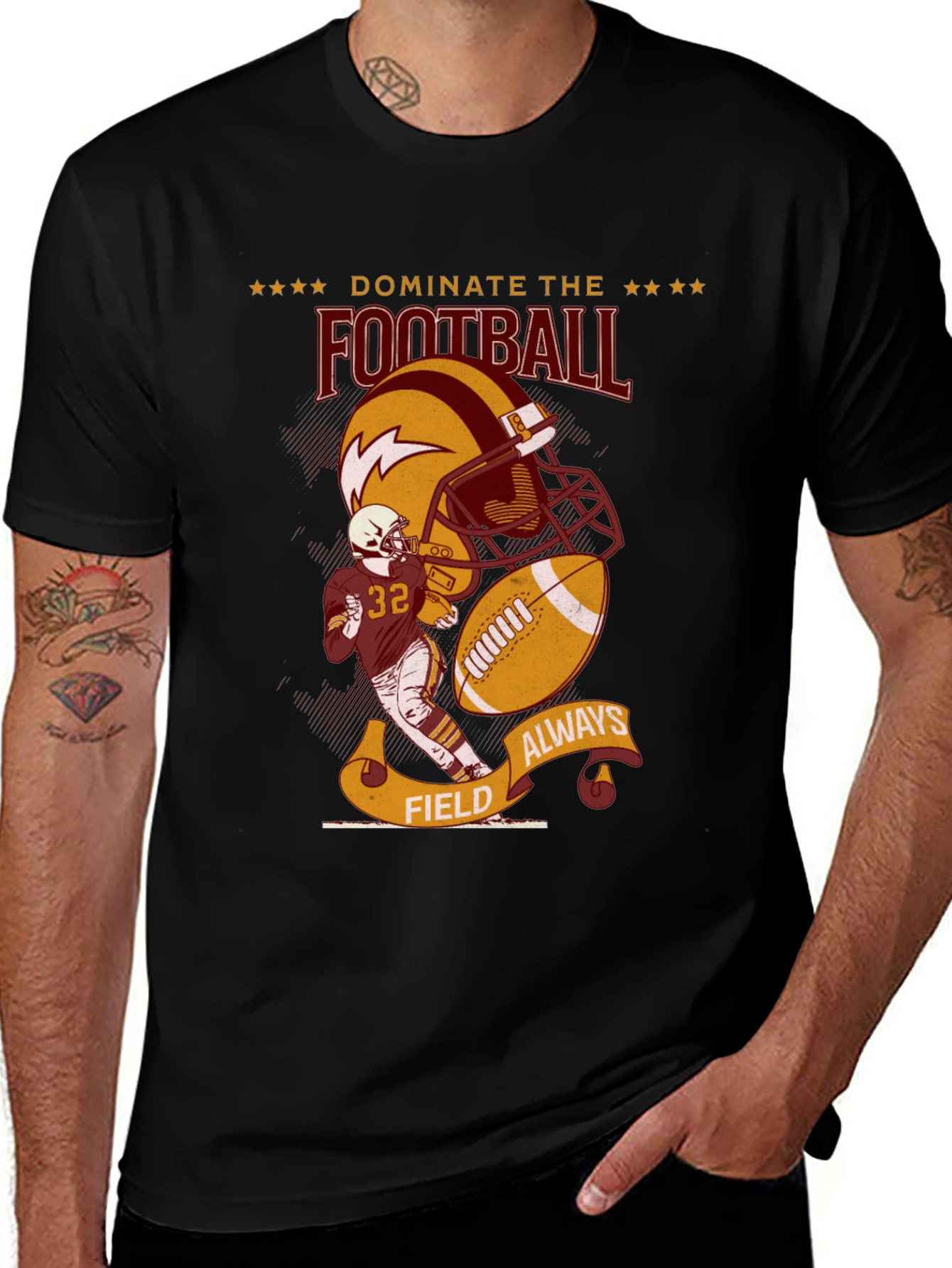 Variant 6 of Dominate Football Field Always T-Shirt