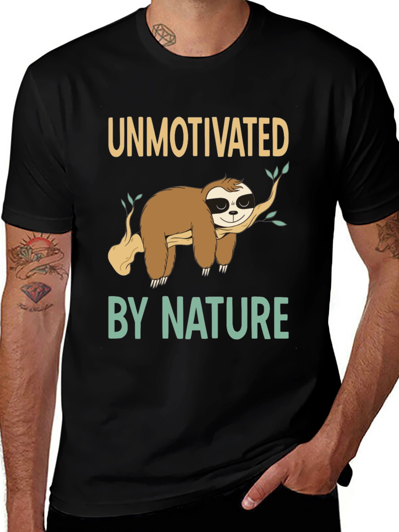 Variant 8 of Unmotivated by Nature Sloth Graphic T-Shirt
