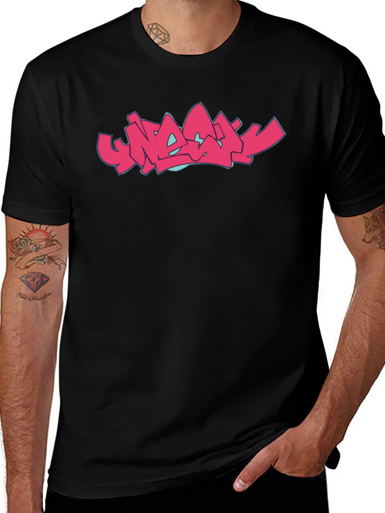 Variant 6 of Graffiti Style Graphic Tee - Bold Streetwear Fashion