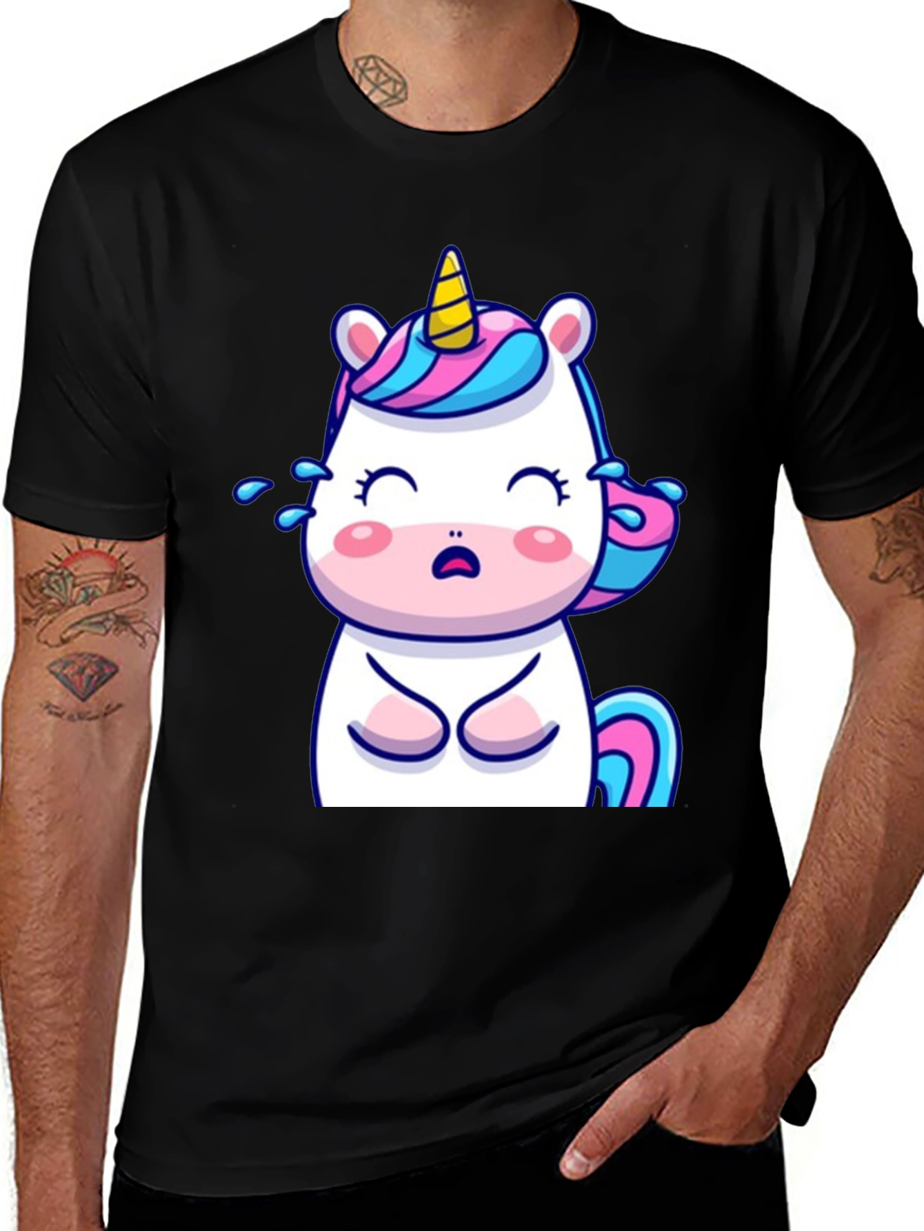 Variant 30 of Unicorn Cartoon Graphic T-Shirt