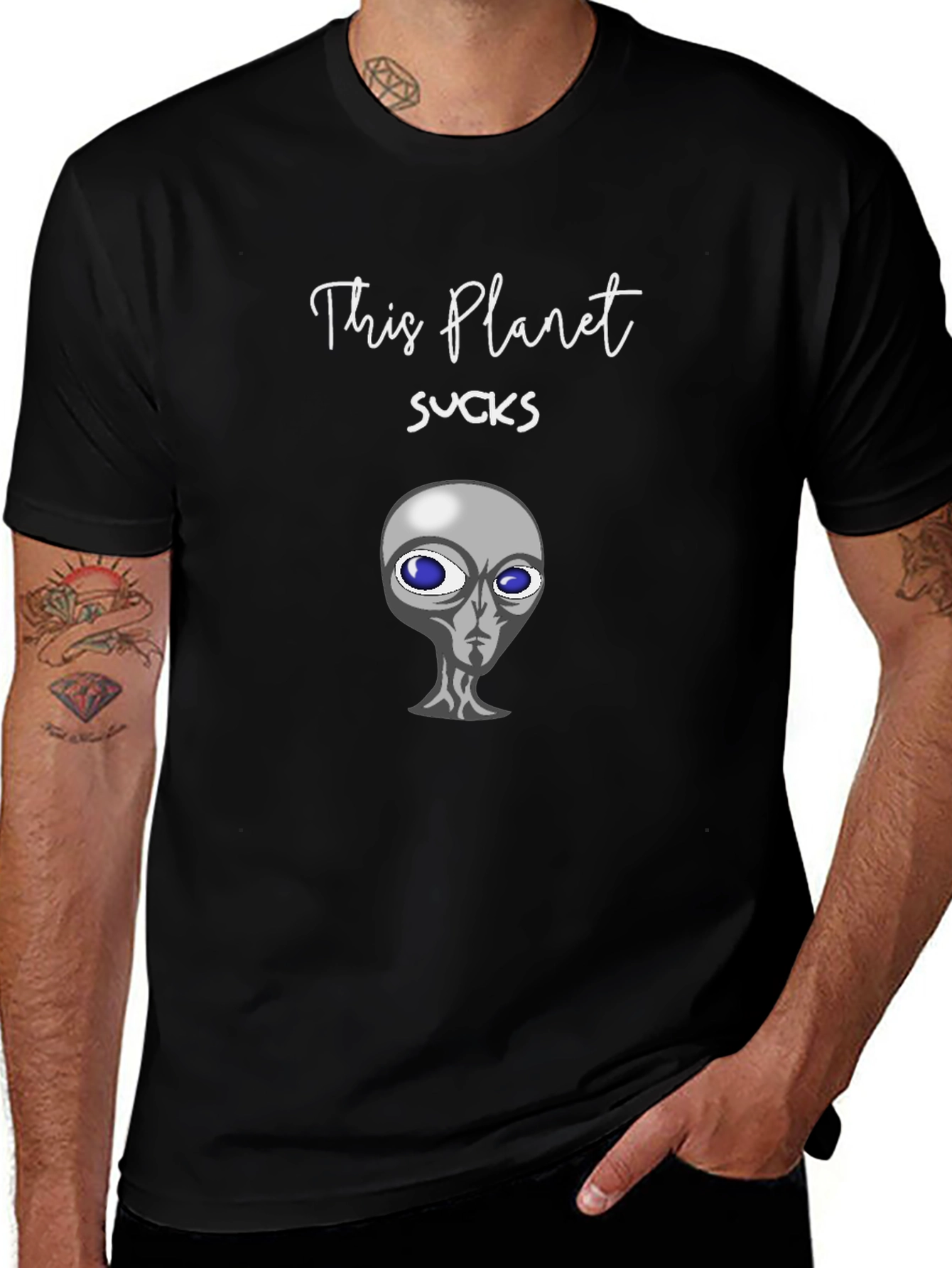 Variant 5 of This Planet Sucks Alien T-Shirt
