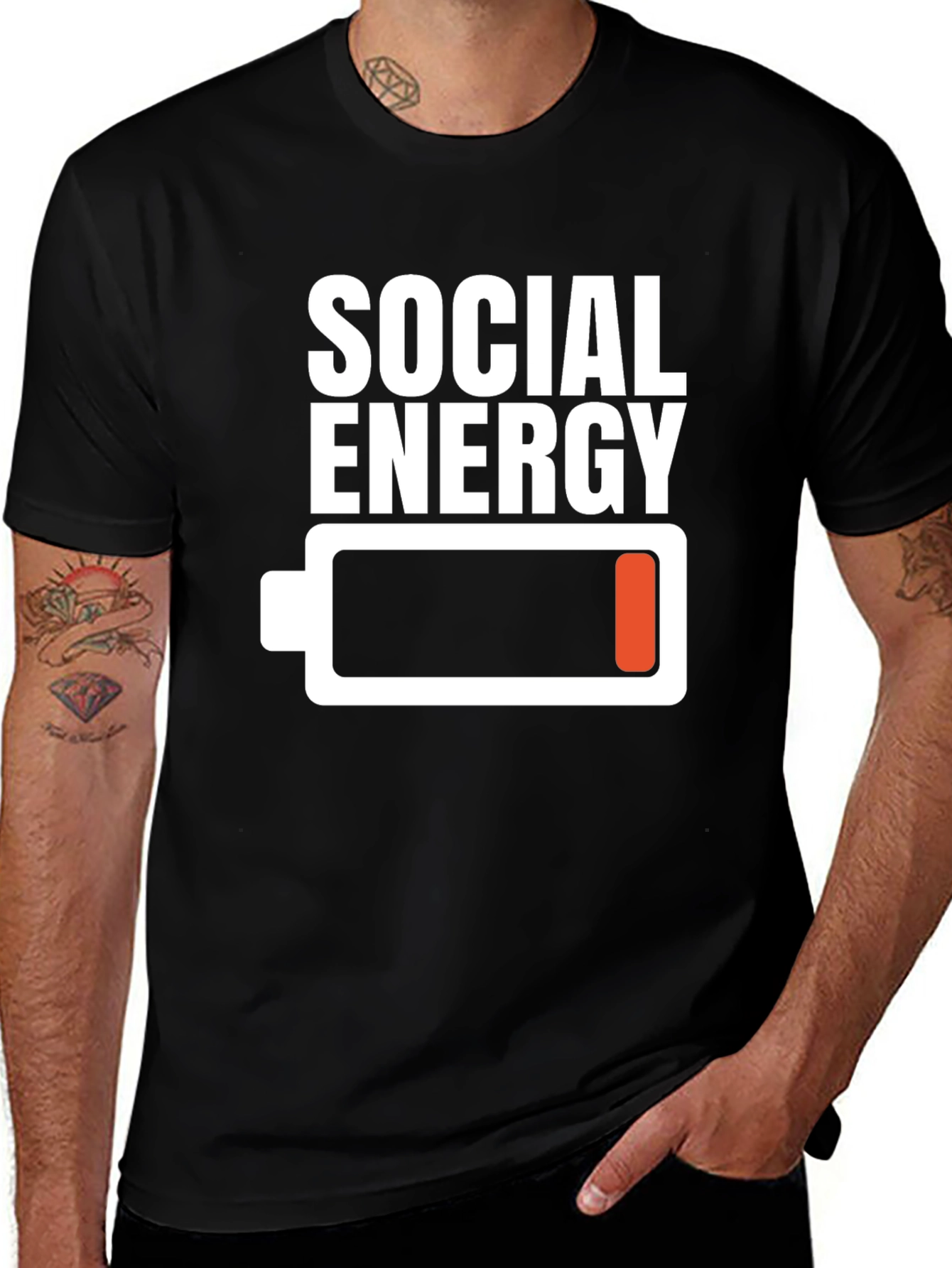 Social Energy Low Battery T-Shirt