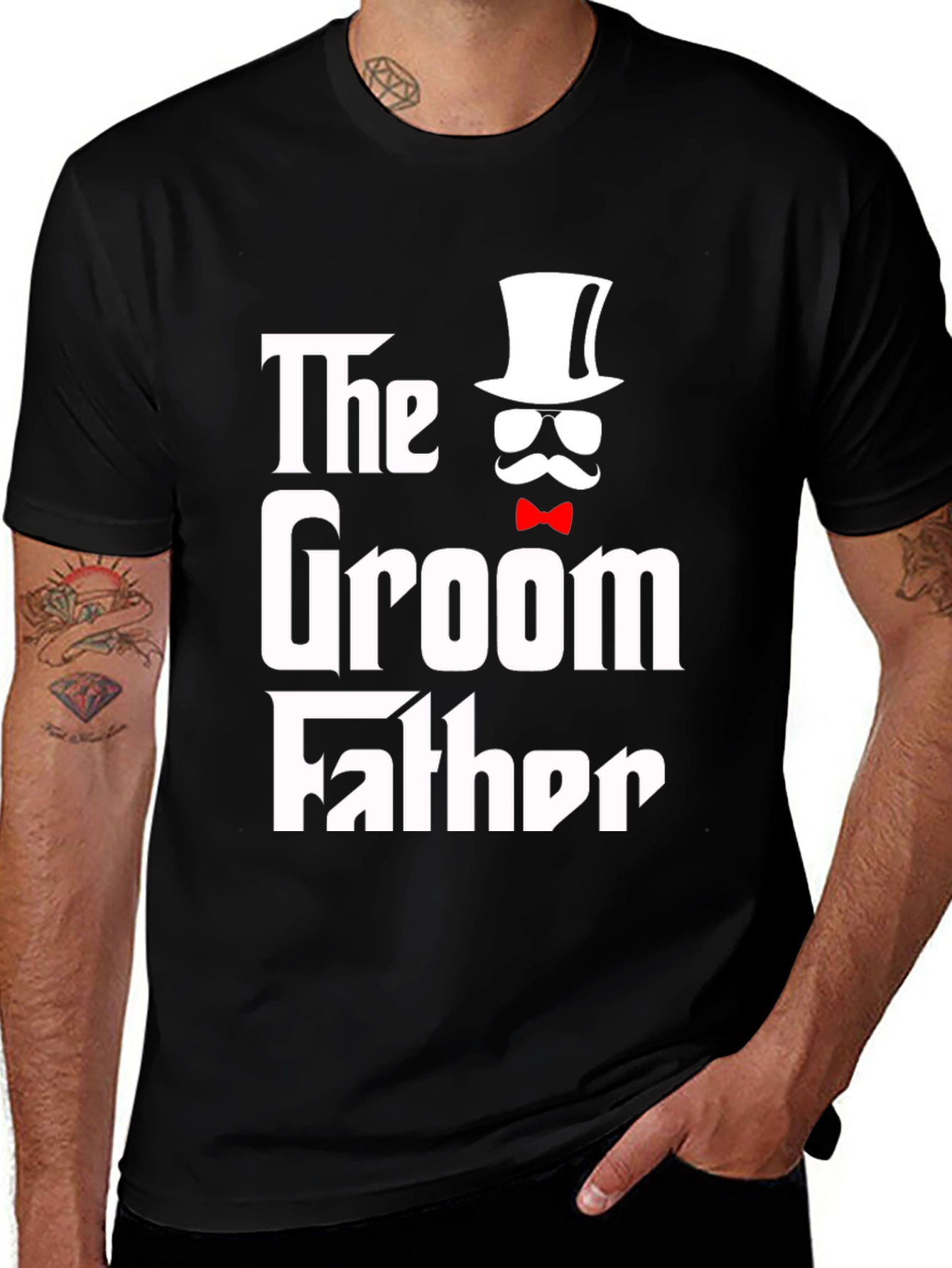 Variant 4 of The Groom Father T-Shirt - Stylish Wedding Apparel