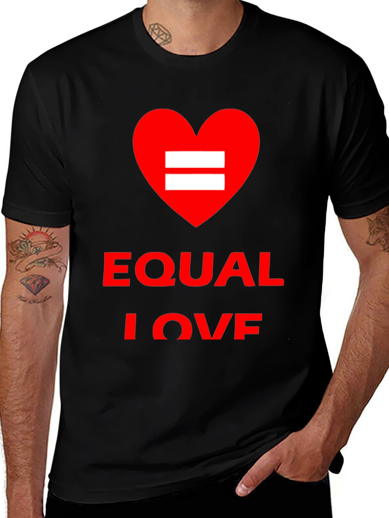Equal Love Graphic Tee - Black