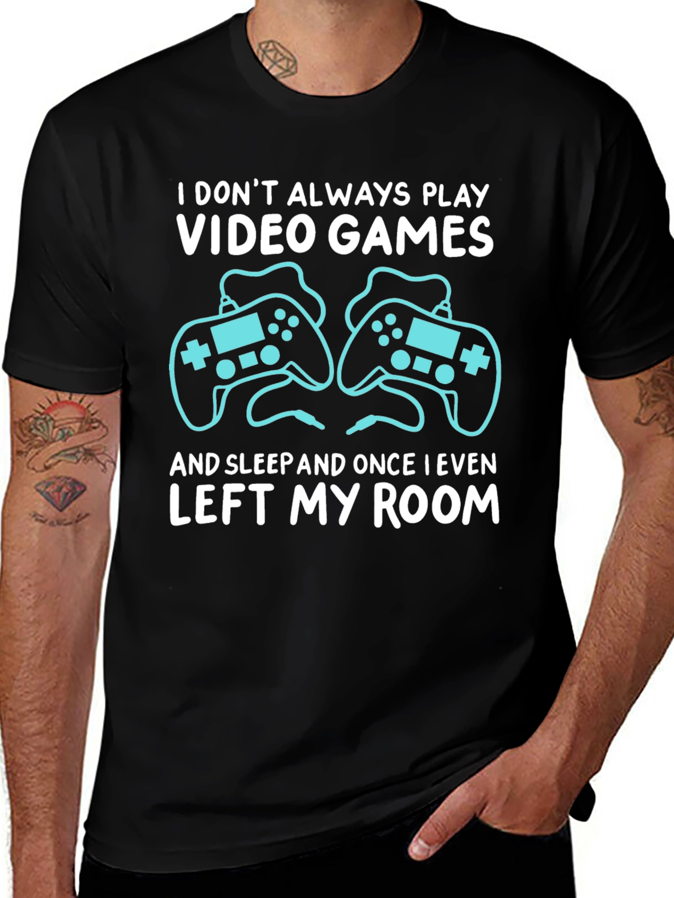 Variant 21 of Video Gamer T-Shirt: I Don't Always Play