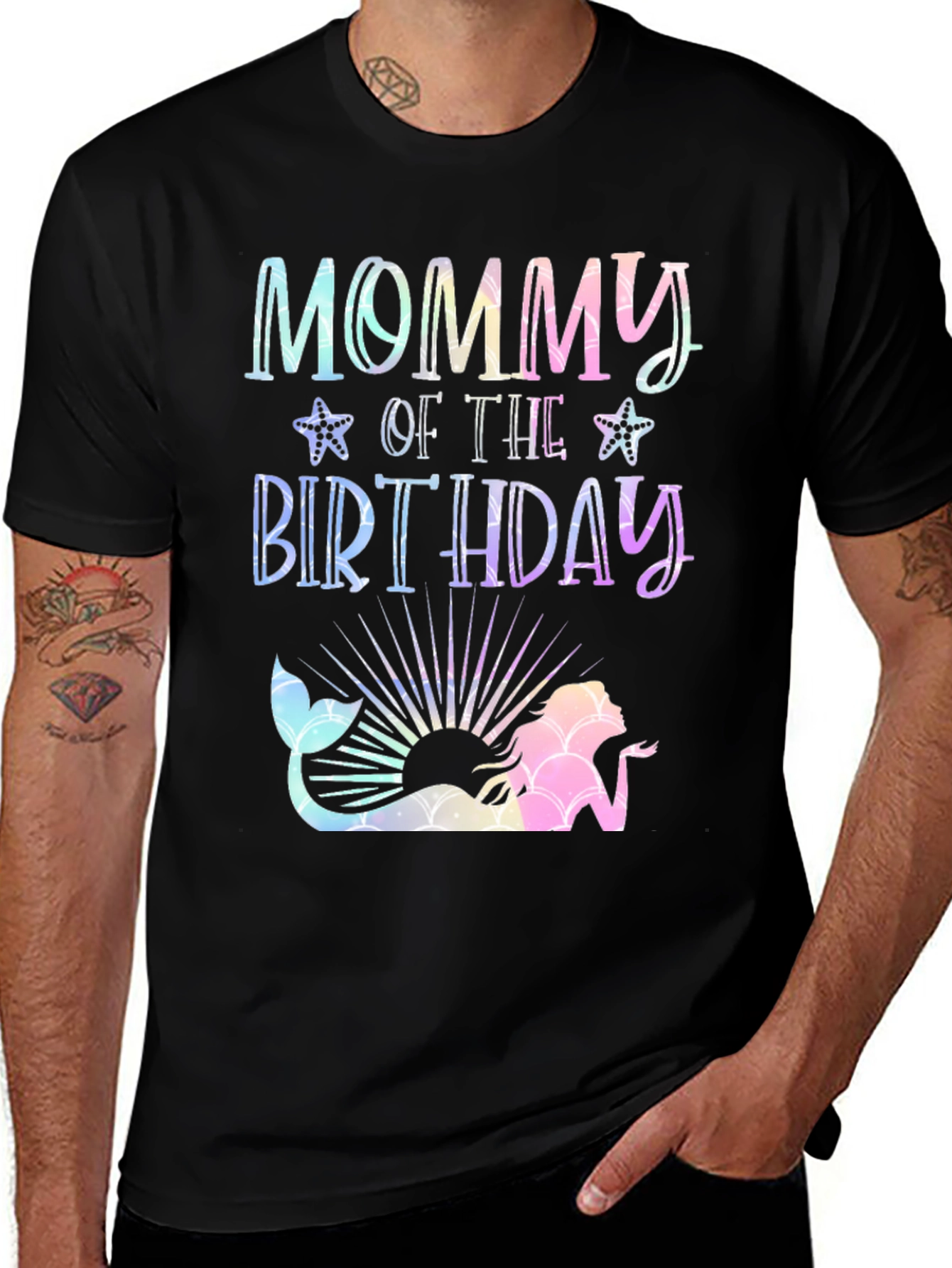 Variant 8 of Mommy of the Birthday Mermaid T-Shirt