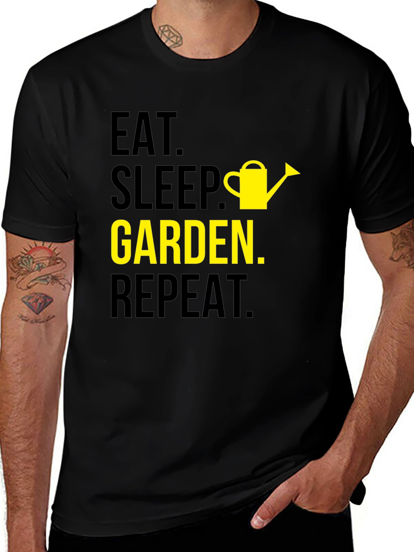 Variant 7 of Eat Sleep Garden Repeat Graphic Tee