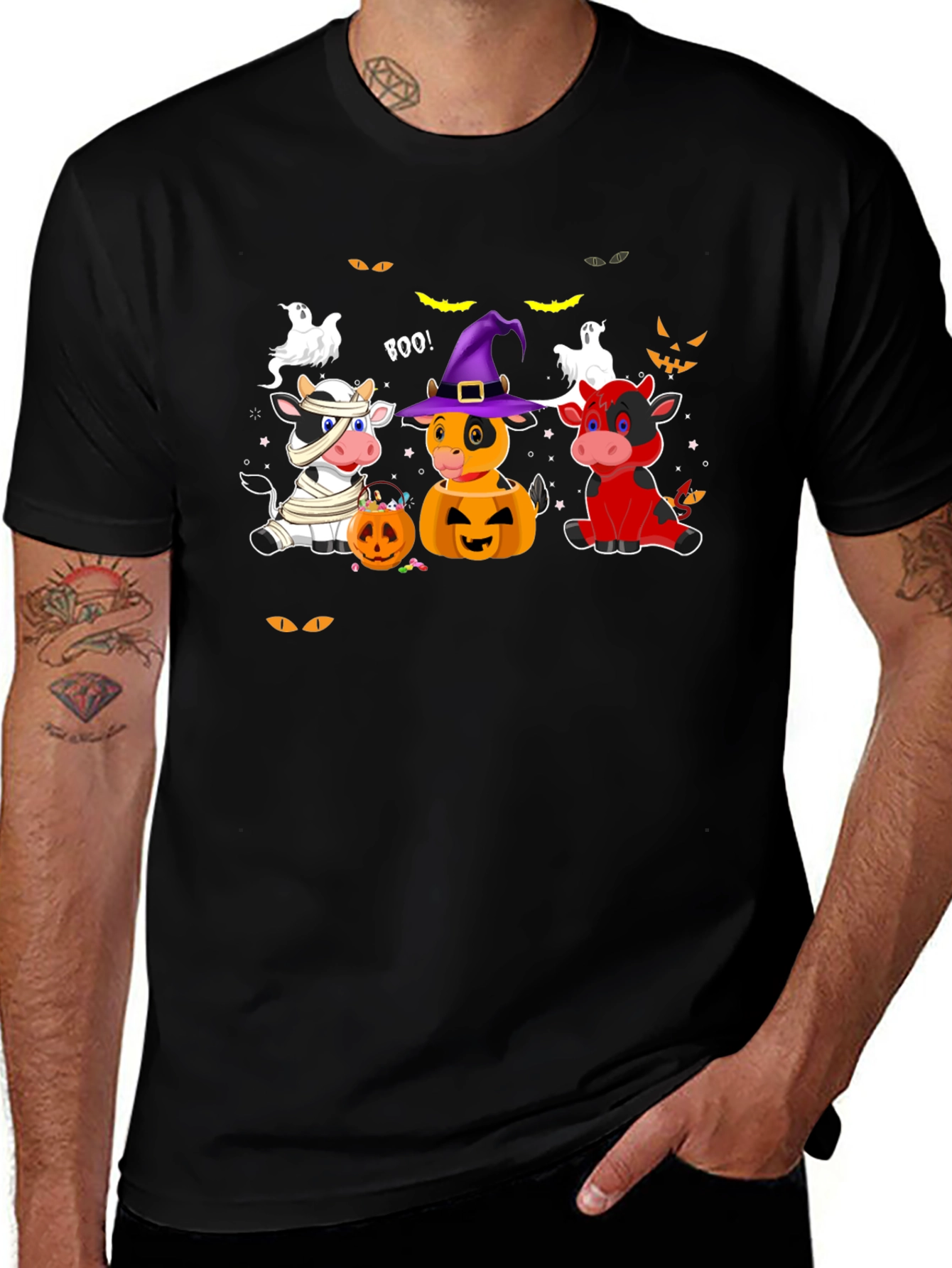 Halloween Cow T-Shirt - Boo!