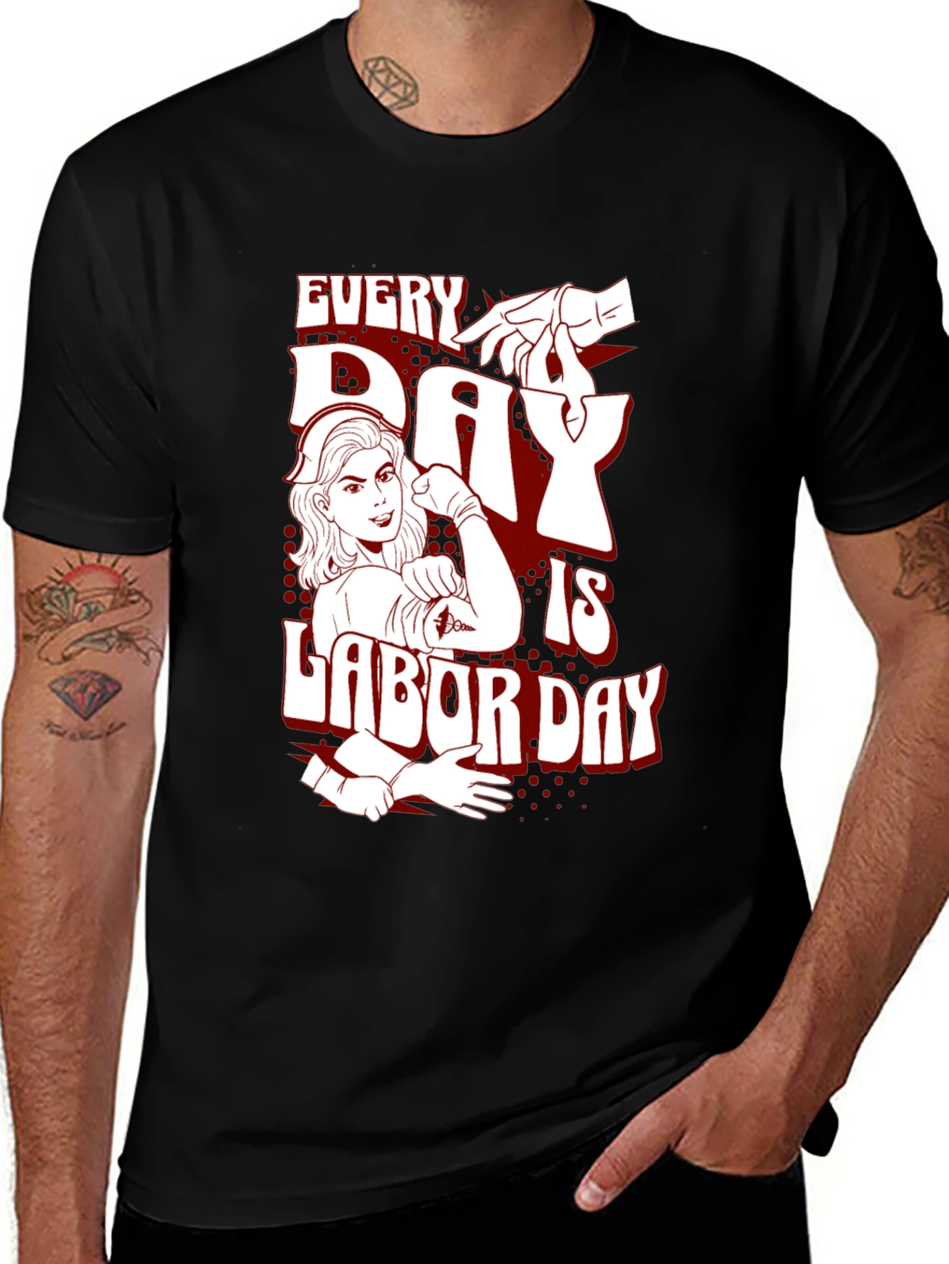 Variant 9 of Every Day is Labor Day T-Shirt