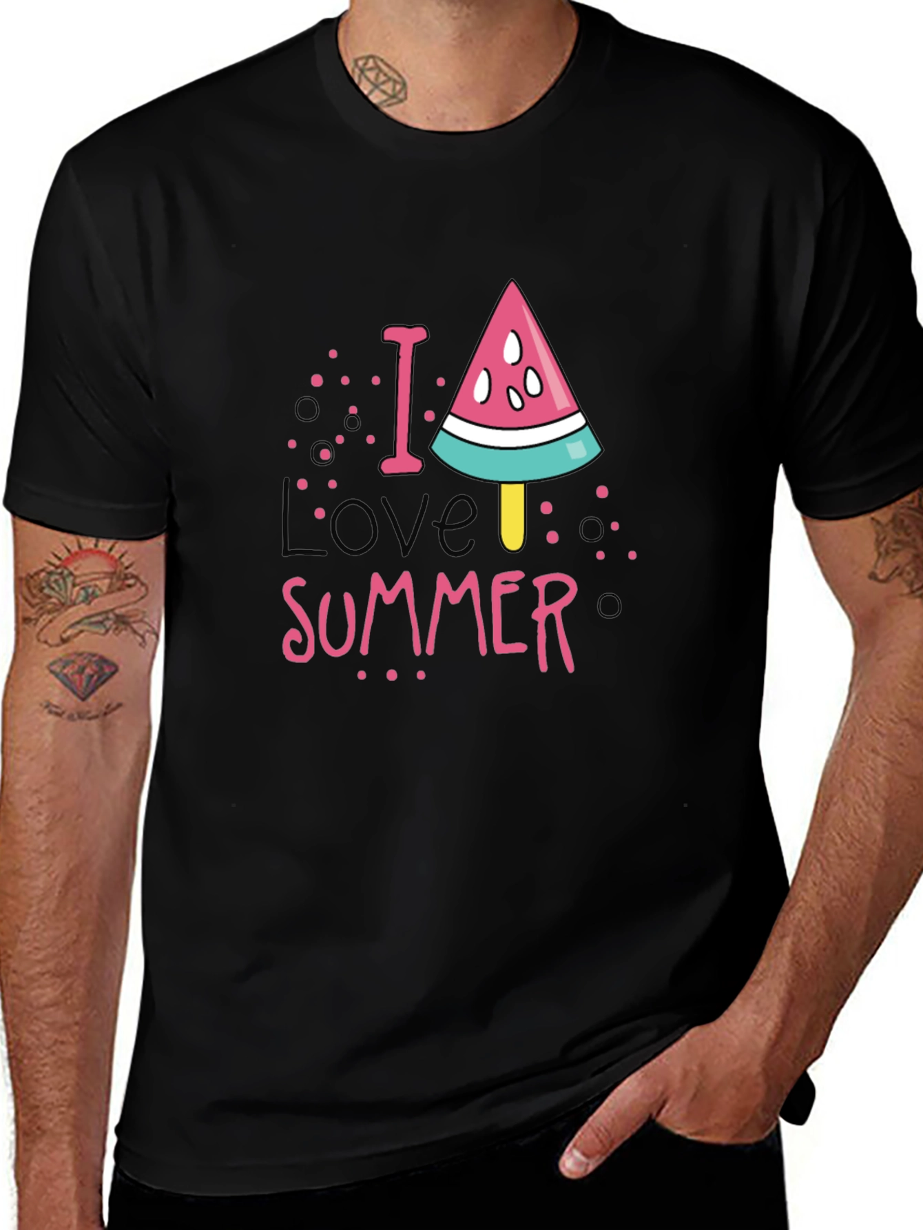 Variant 29 of I Love Summer Watermelon T-Shirt