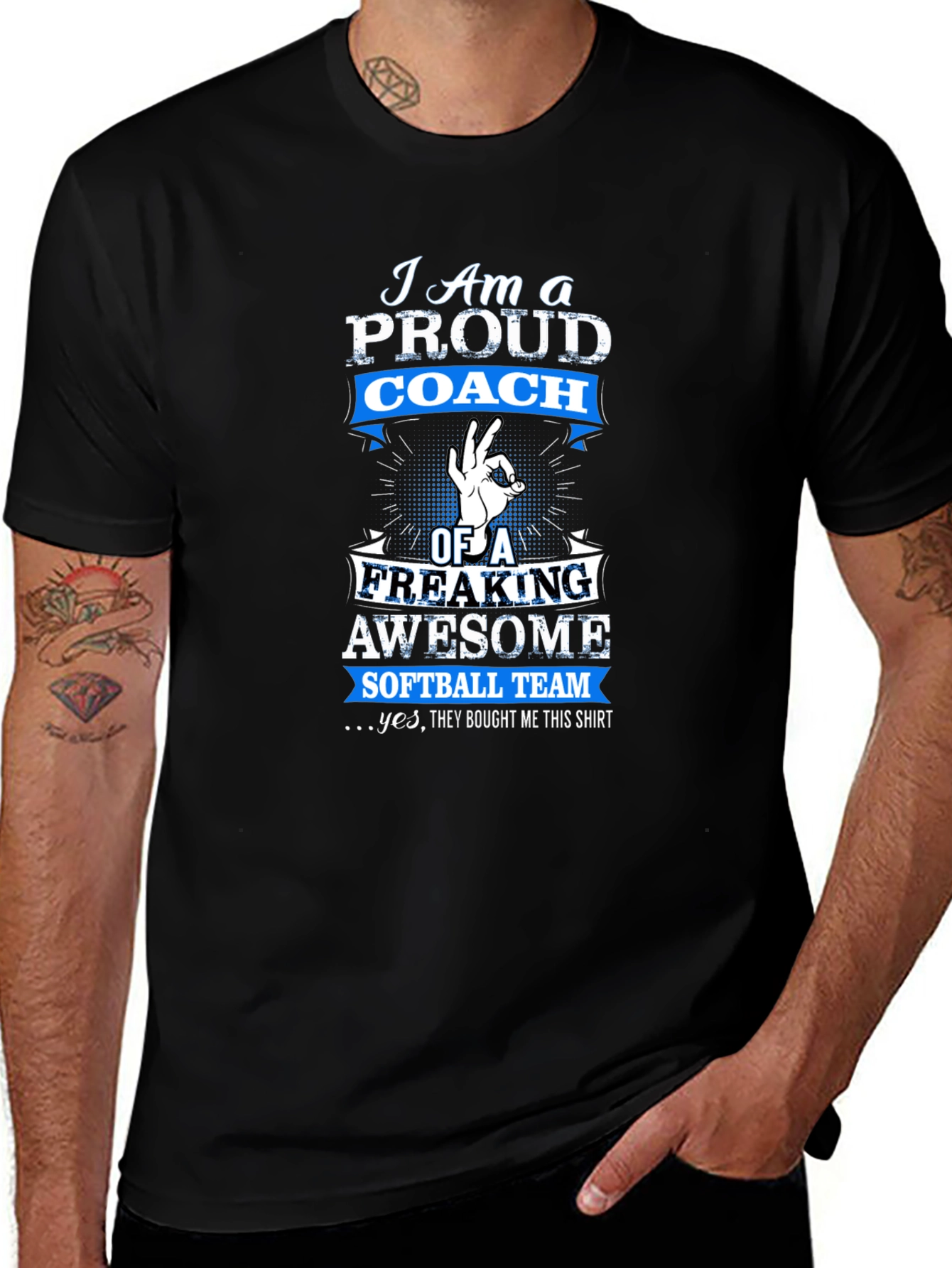 Variant 30 of Proud Coach Softball Team T-Shirt