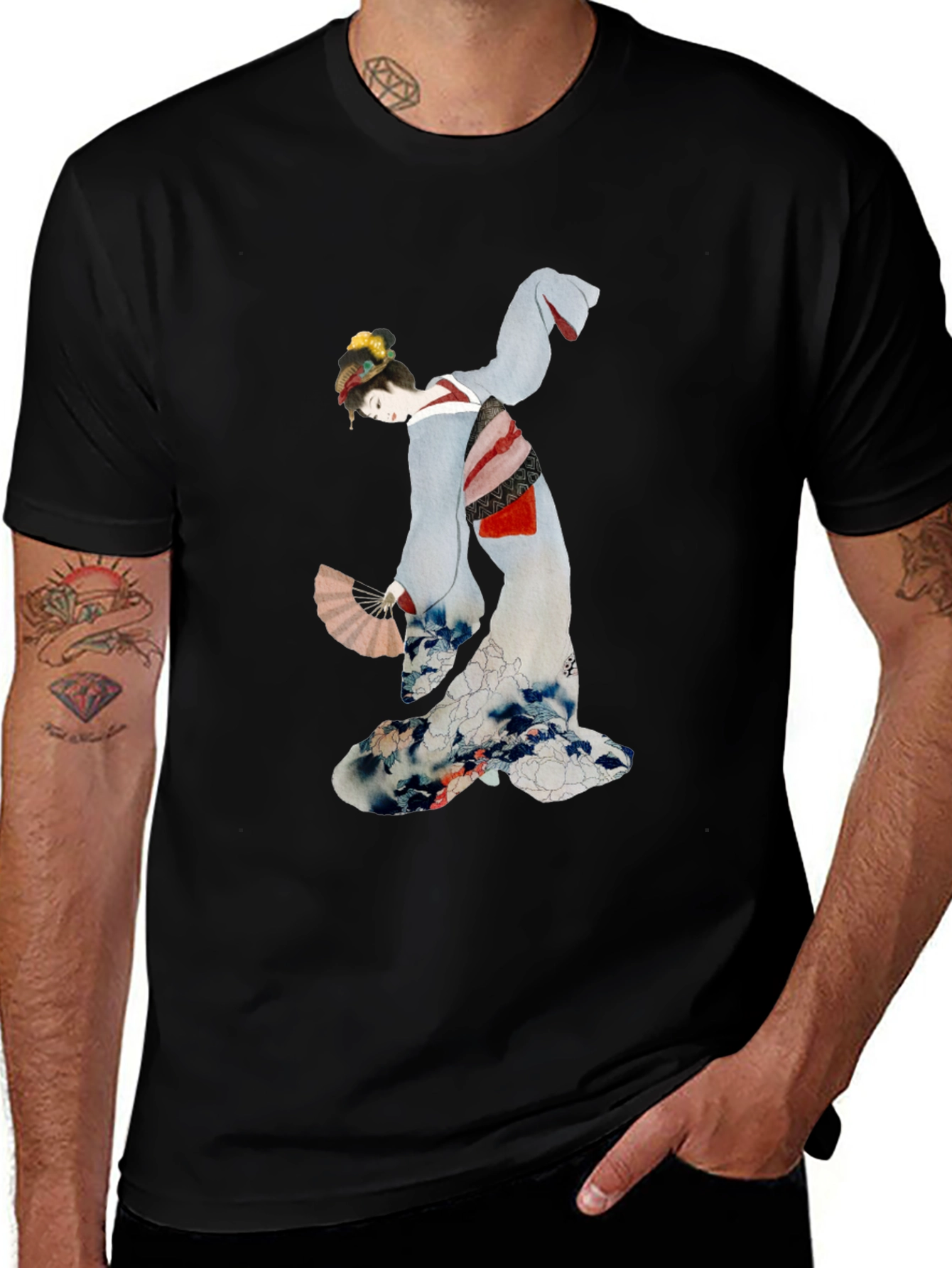 Variant 24 of Geisha Graphic Tee - Unique Japanese Art Shirt