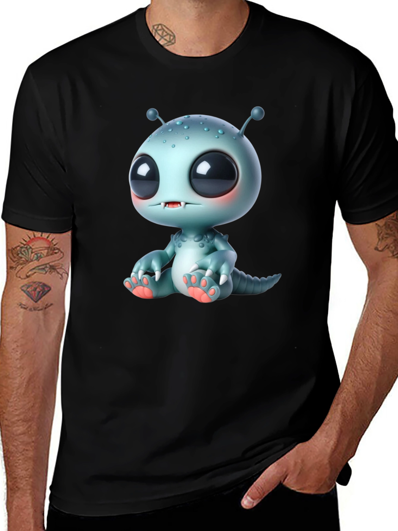 Cute Alien Monster Graphic Tee
