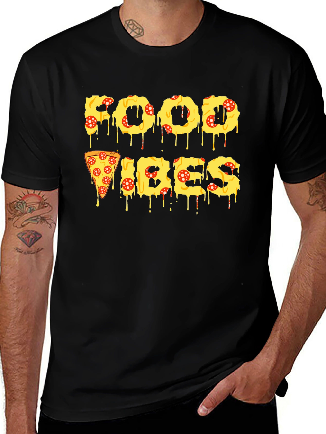 Variant 13 of Pizza Food Vibes T-Shirt