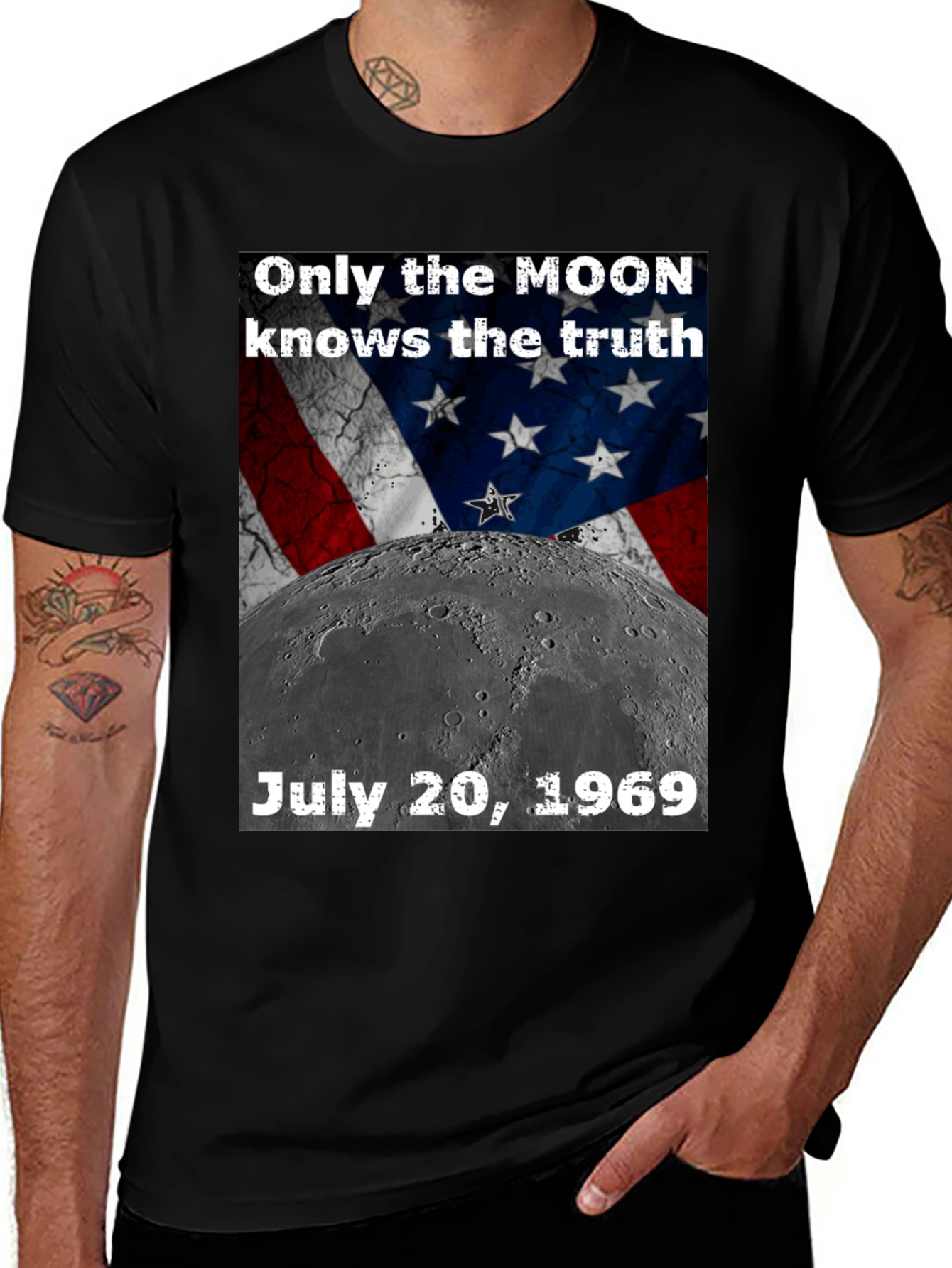 Variant 15 of Moon Landing Conspiracy T-Shirt