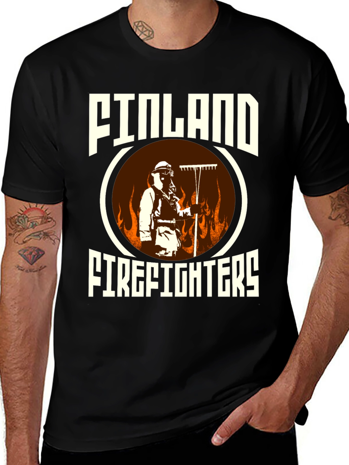 Finland Firefighters T-Shirt Graphic Tee