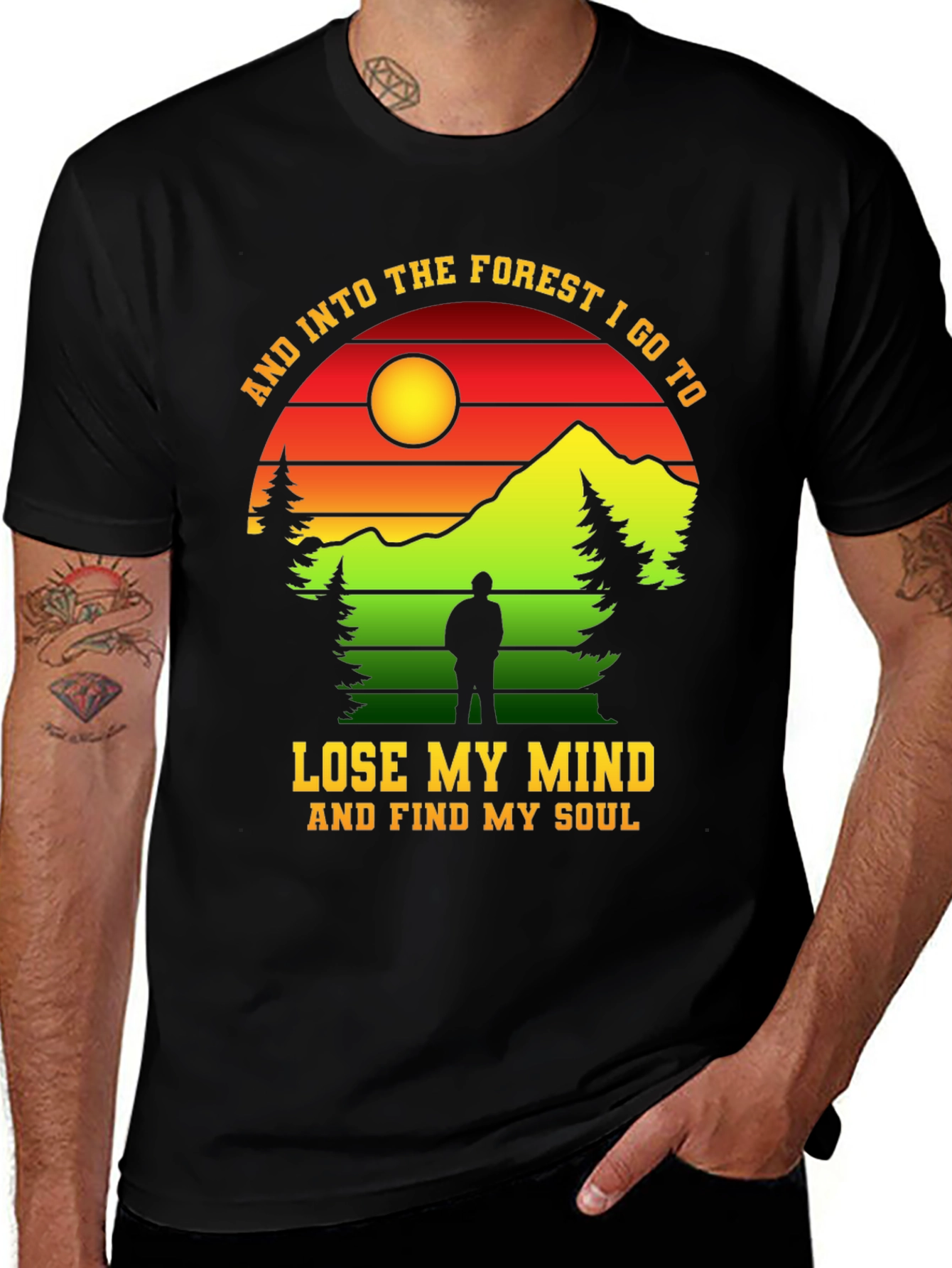 Variant 14 of Forest Graphic T-Shirt: Lose My Mind, Find My Soul