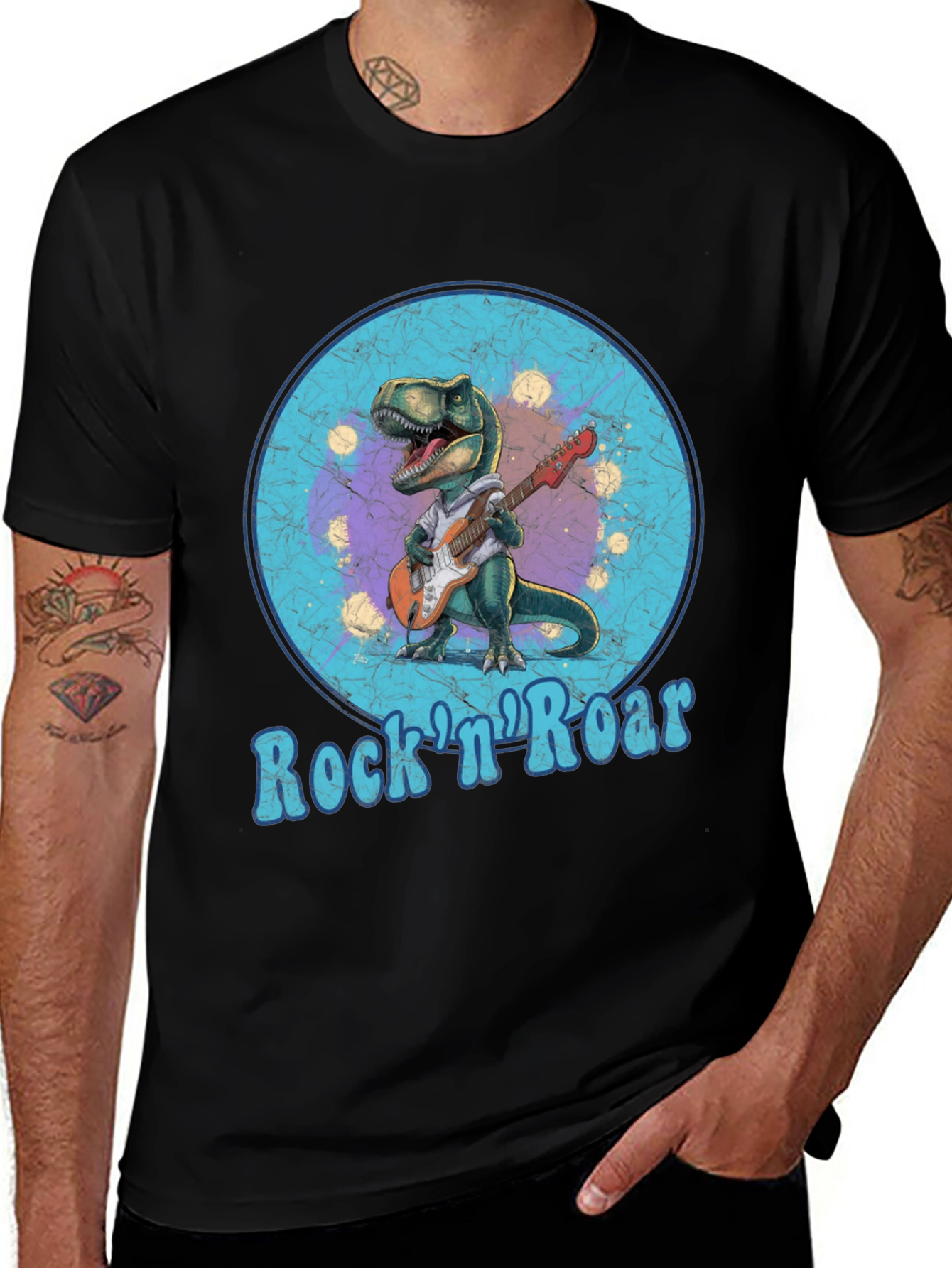 Variant 22 of Rock 'n' Roar Dinosaur Graphic Tee