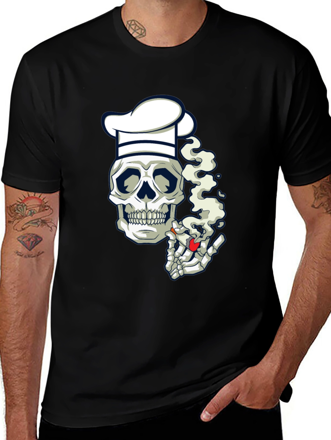 Variant 15 of Chef Skull T-Shirt - Smokin' Hot Style