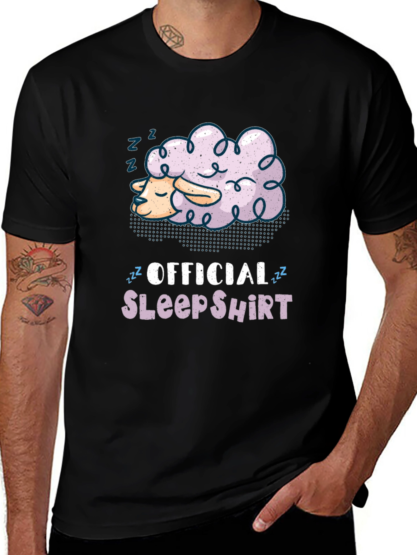 Variant 16 of Official Sleep Shirt Funny Sheep T-Shirt